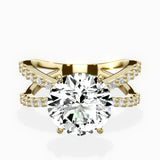 Reverse Shank Solitaire Engagement Ring