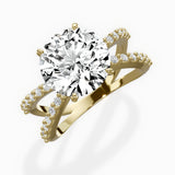 Reverse Shank Solitaire Engagement Ring