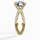 Reverse Shank Solitaire Engagement Ring