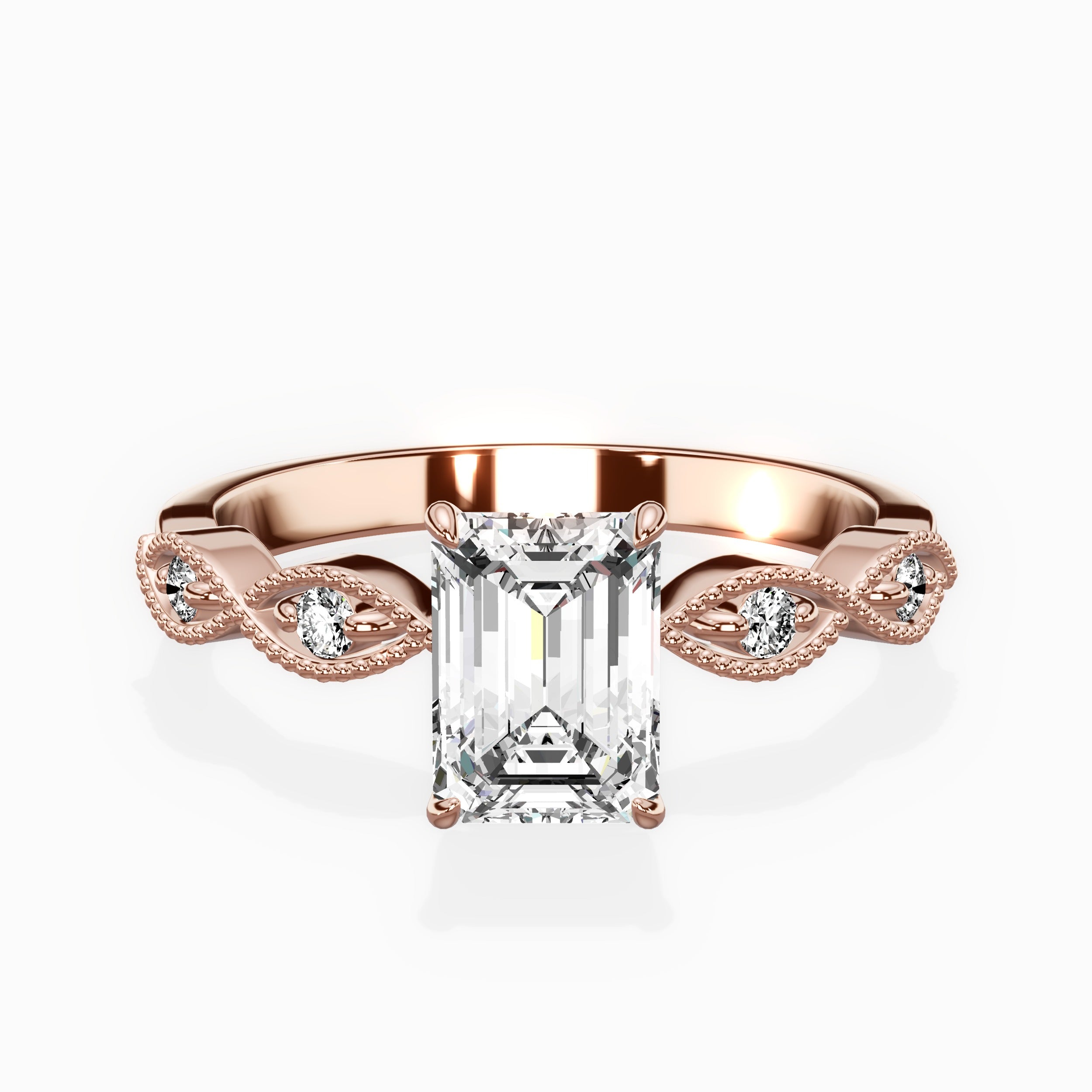 Infinity Solitaire Engagement Ring