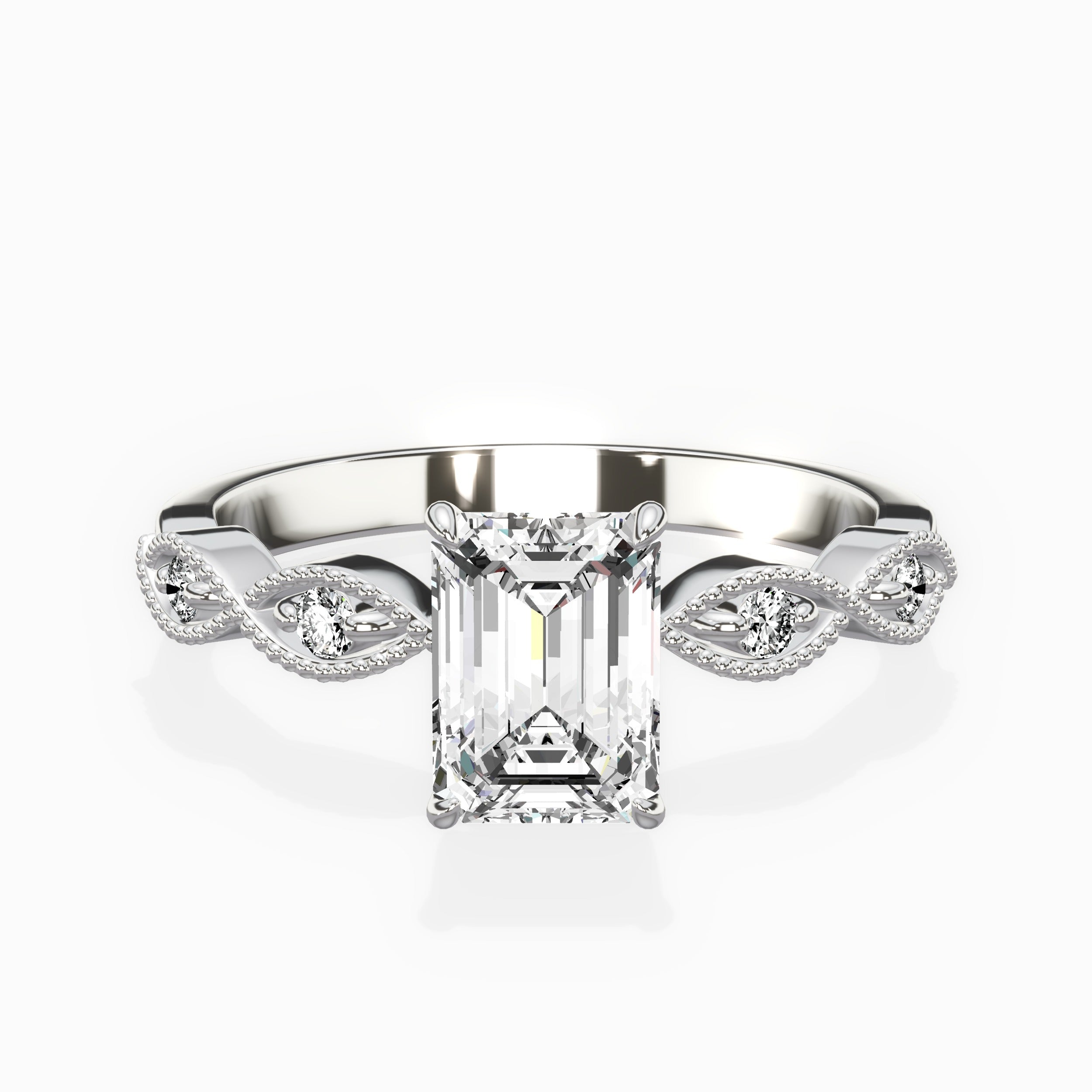 Infinity Solitaire Engagement Ring
