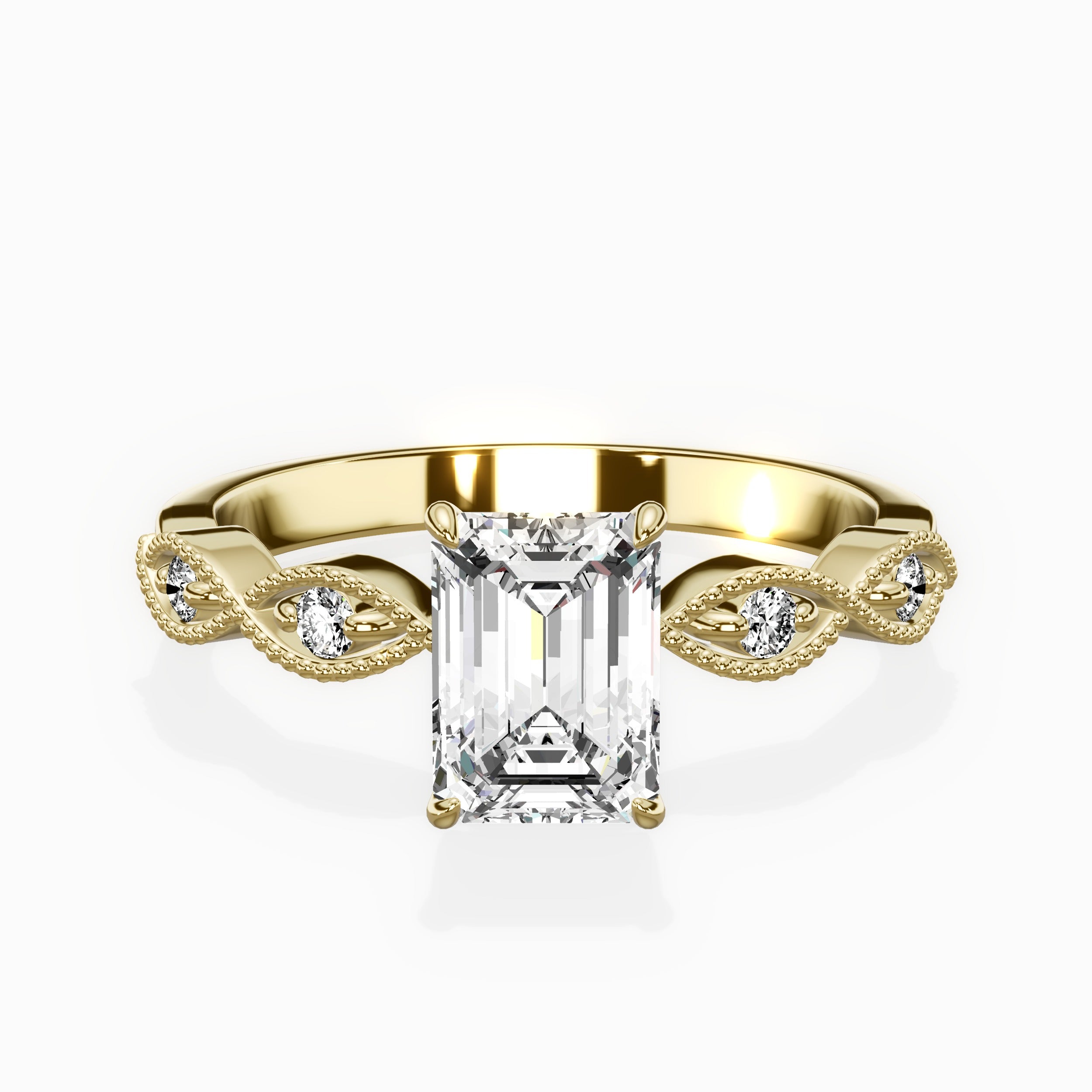 Infinity Solitaire Engagement Ring