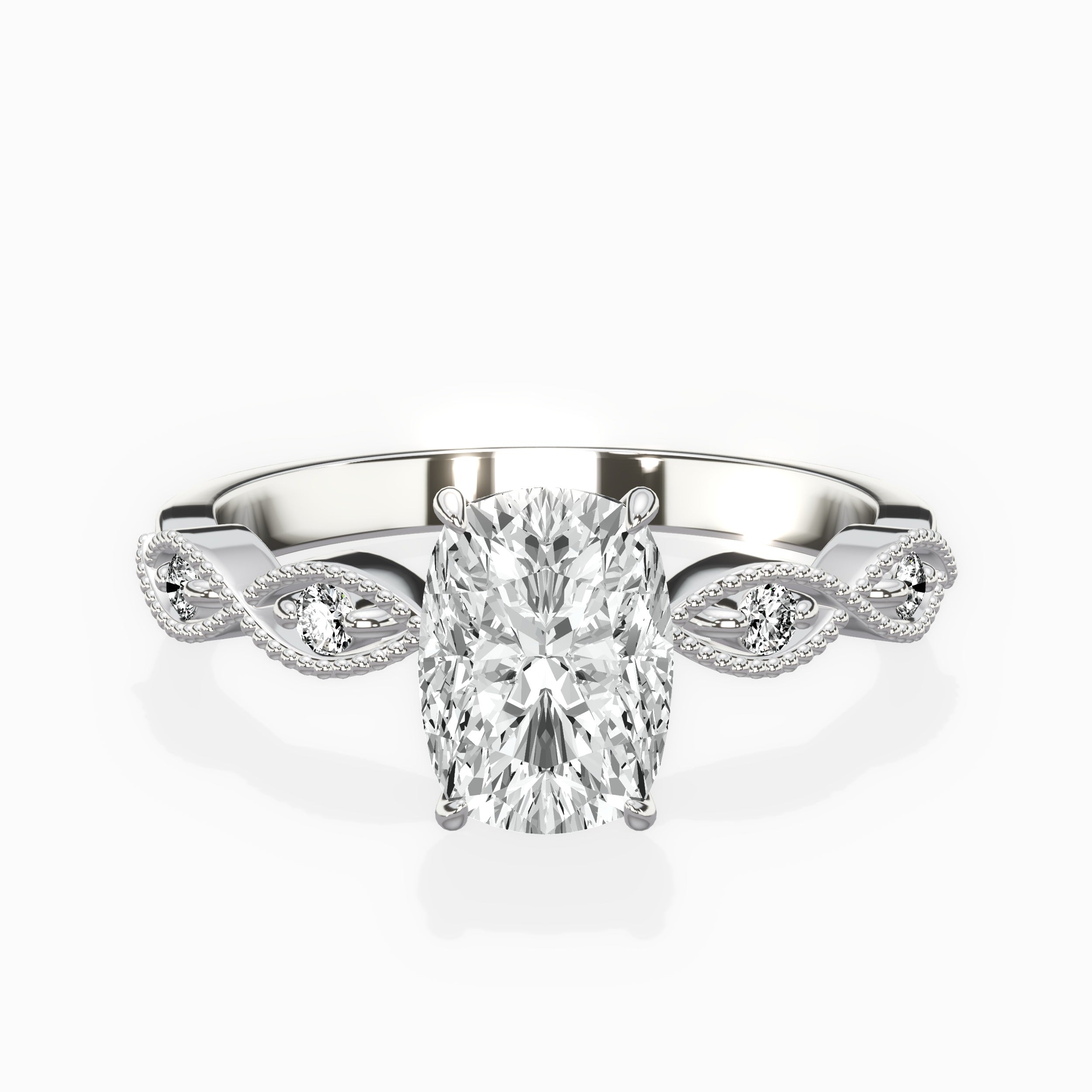Infinity Solitaire Engagement Ring