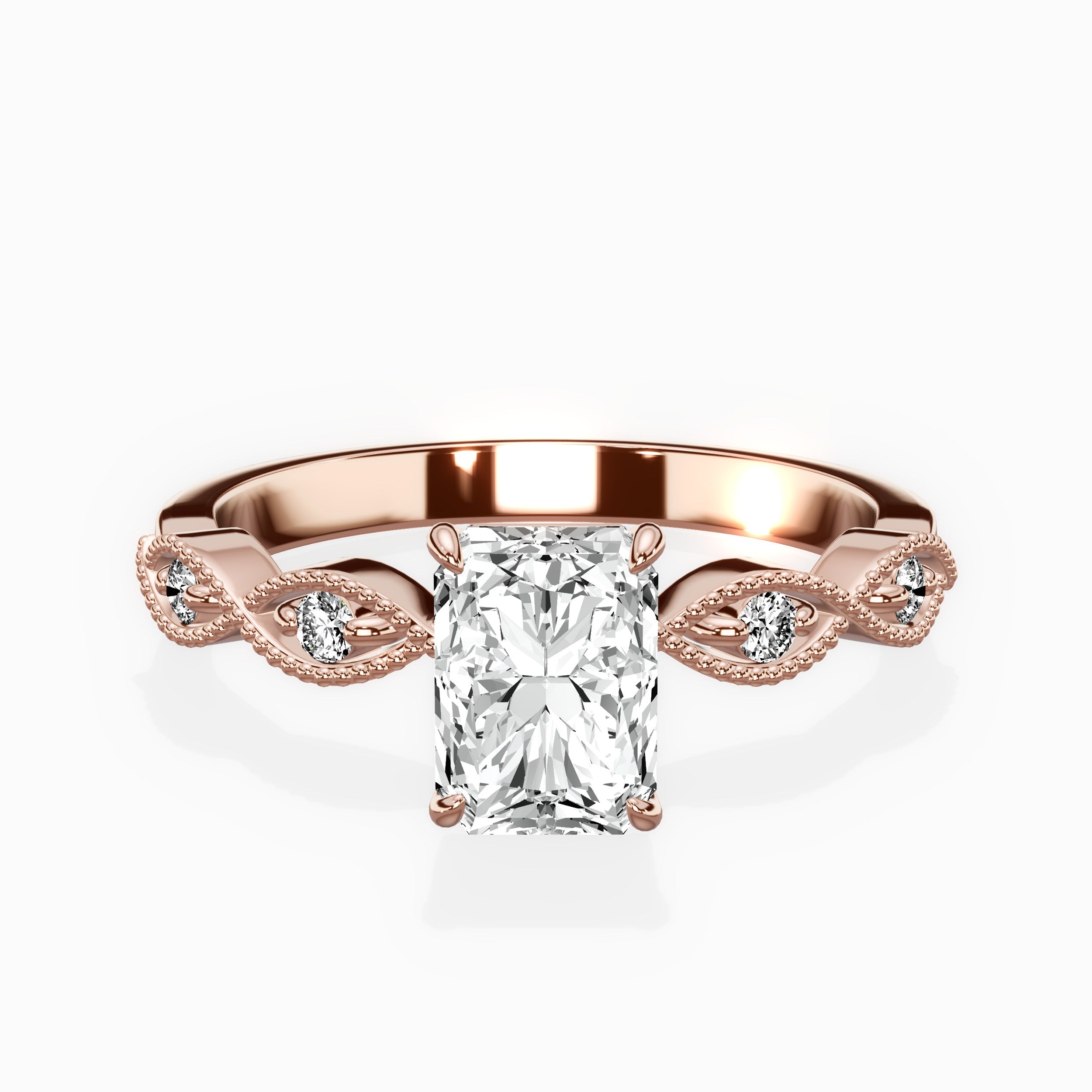 Infinity Solitaire Engagement Ring