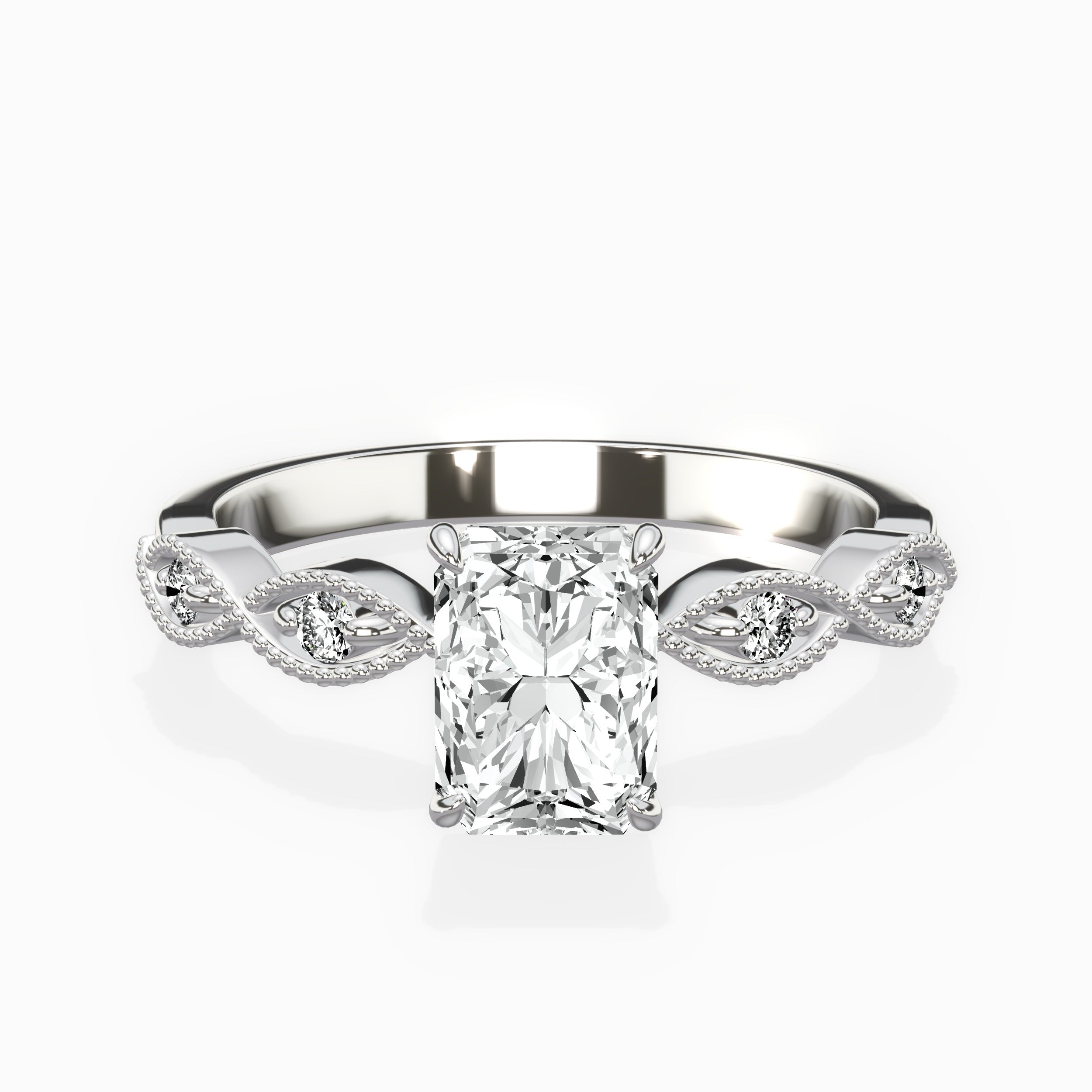 Infinity Solitaire Engagement Ring