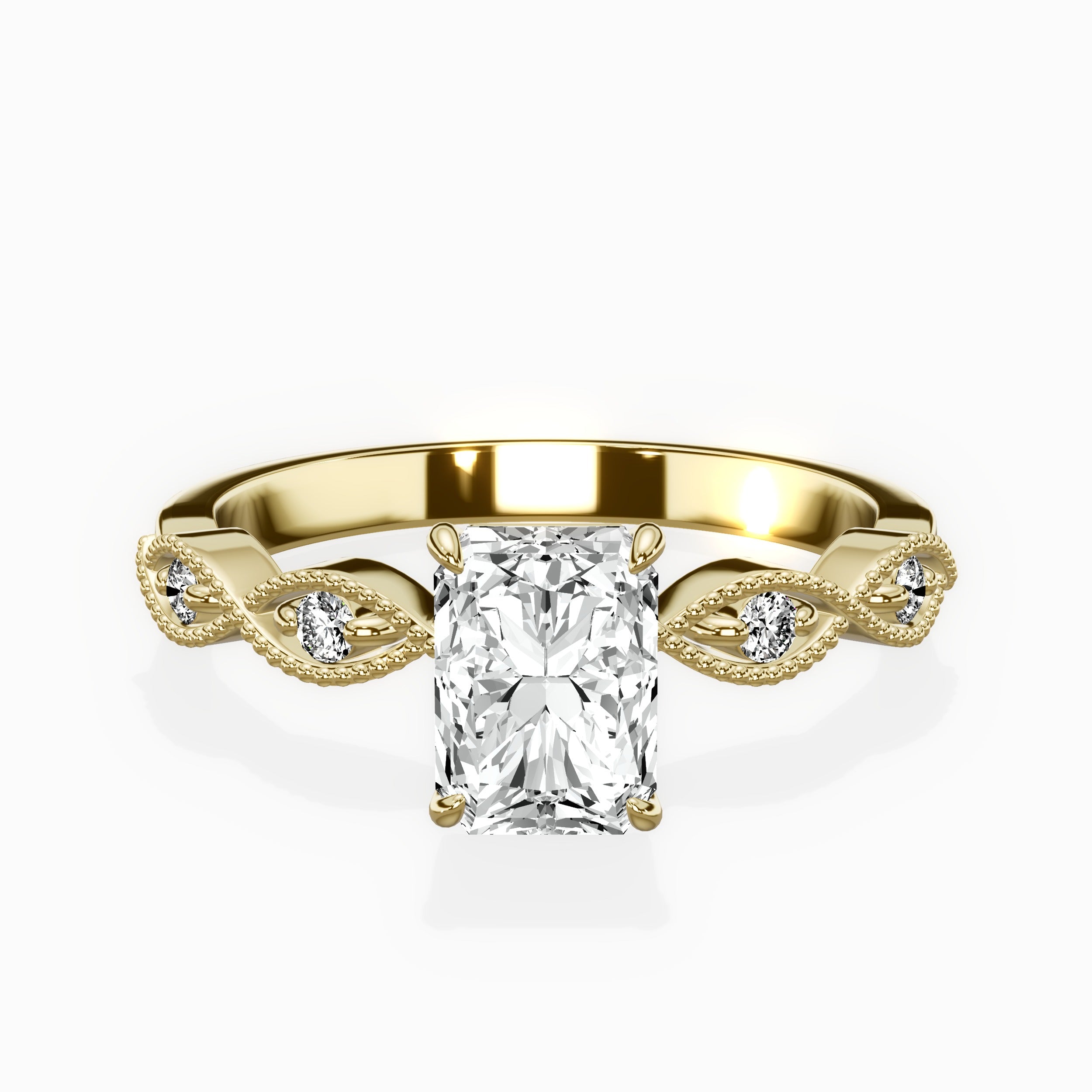 Infinity Solitaire Engagement Ring