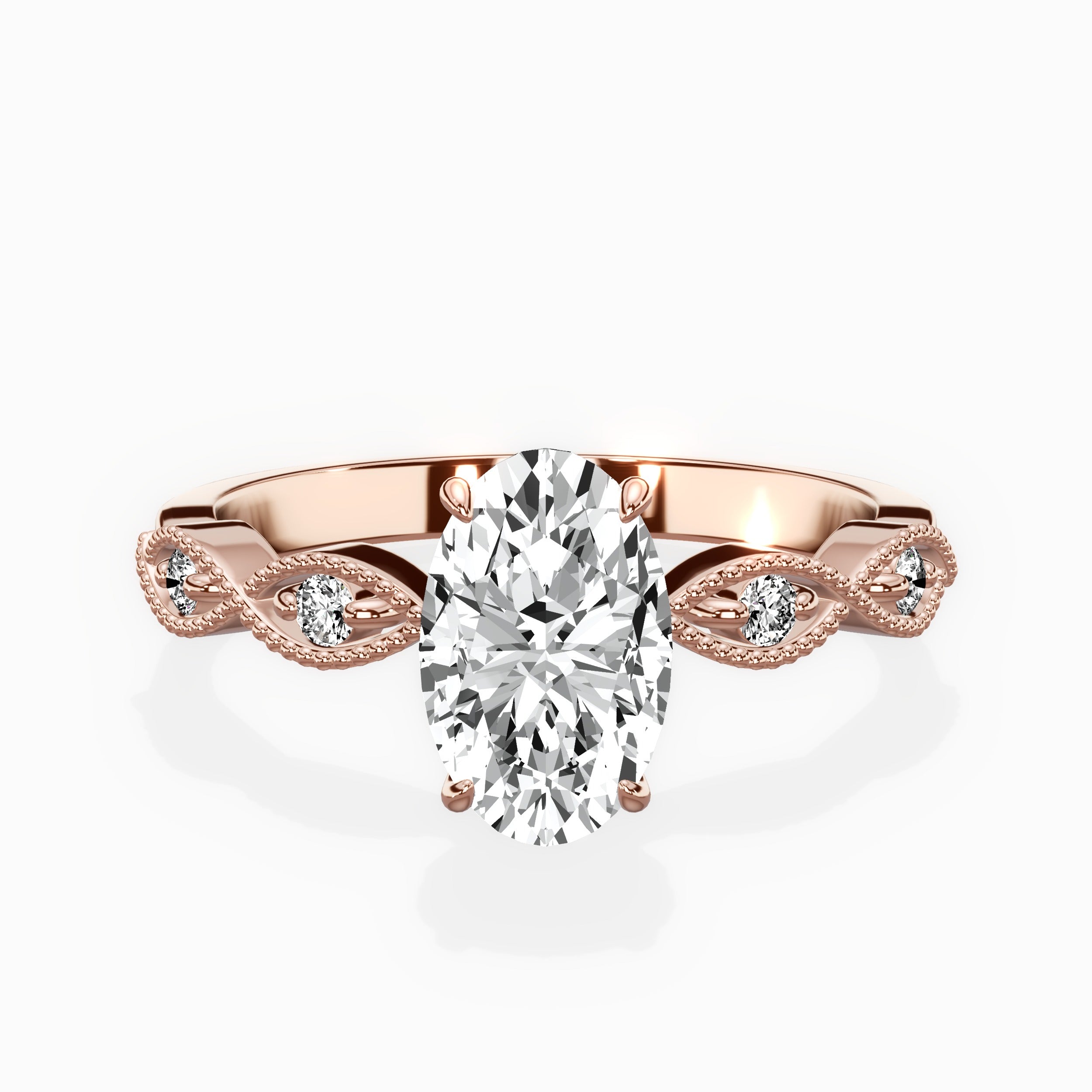 Infinity Solitaire Engagement Ring