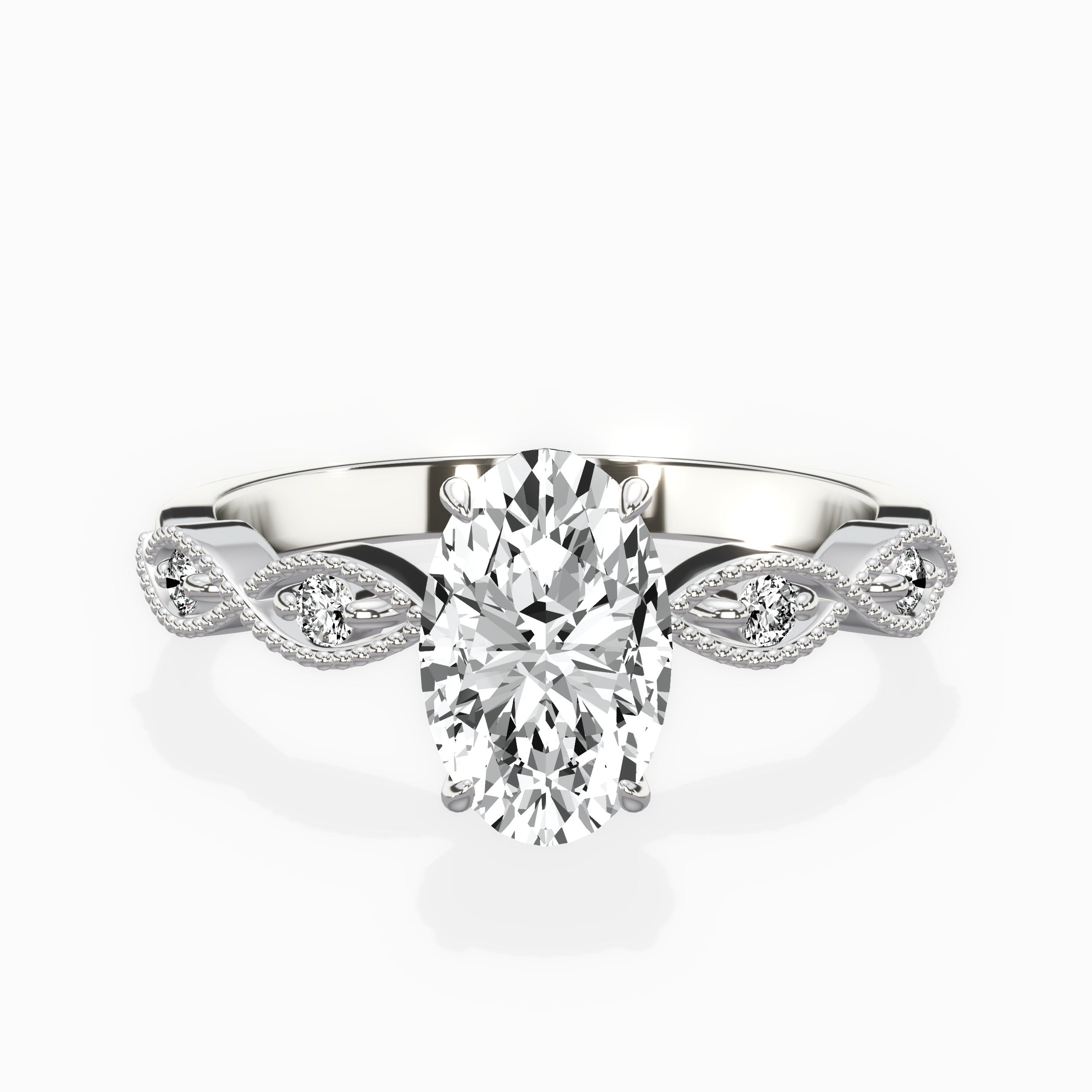 Infinity Solitaire Engagement Ring