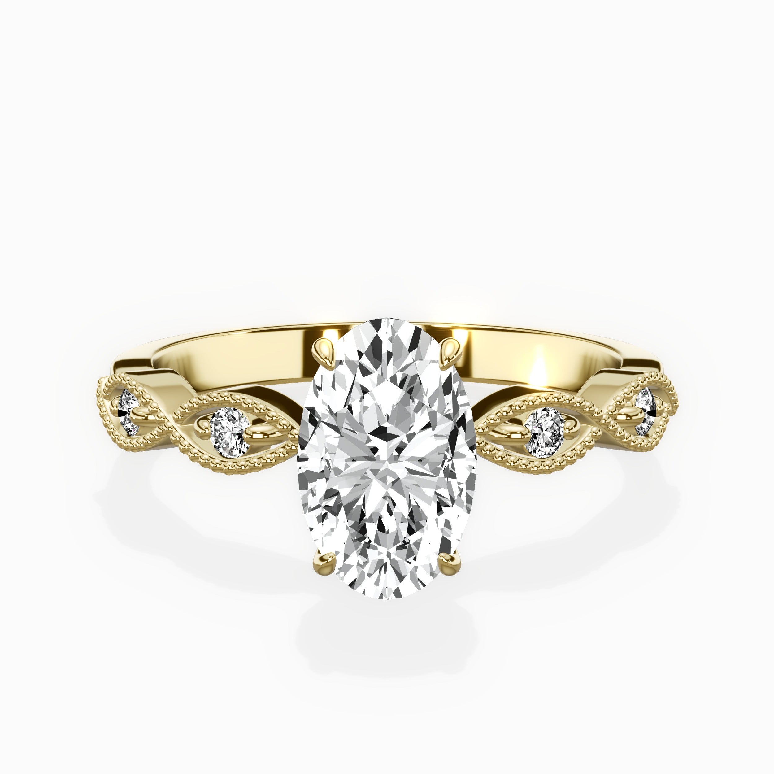 Infinity Solitaire Engagement Ring
