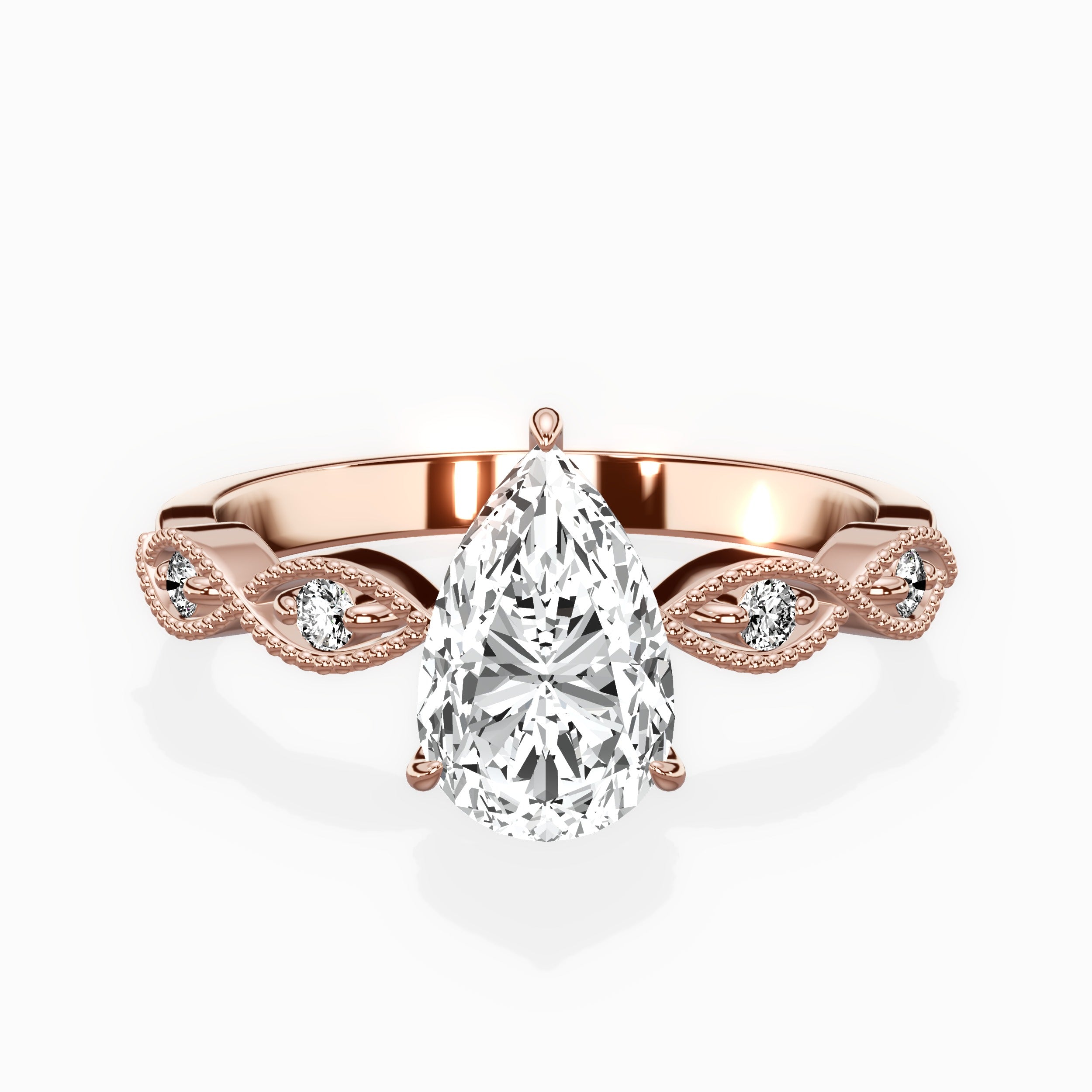 Infinity Solitaire Engagement Ring
