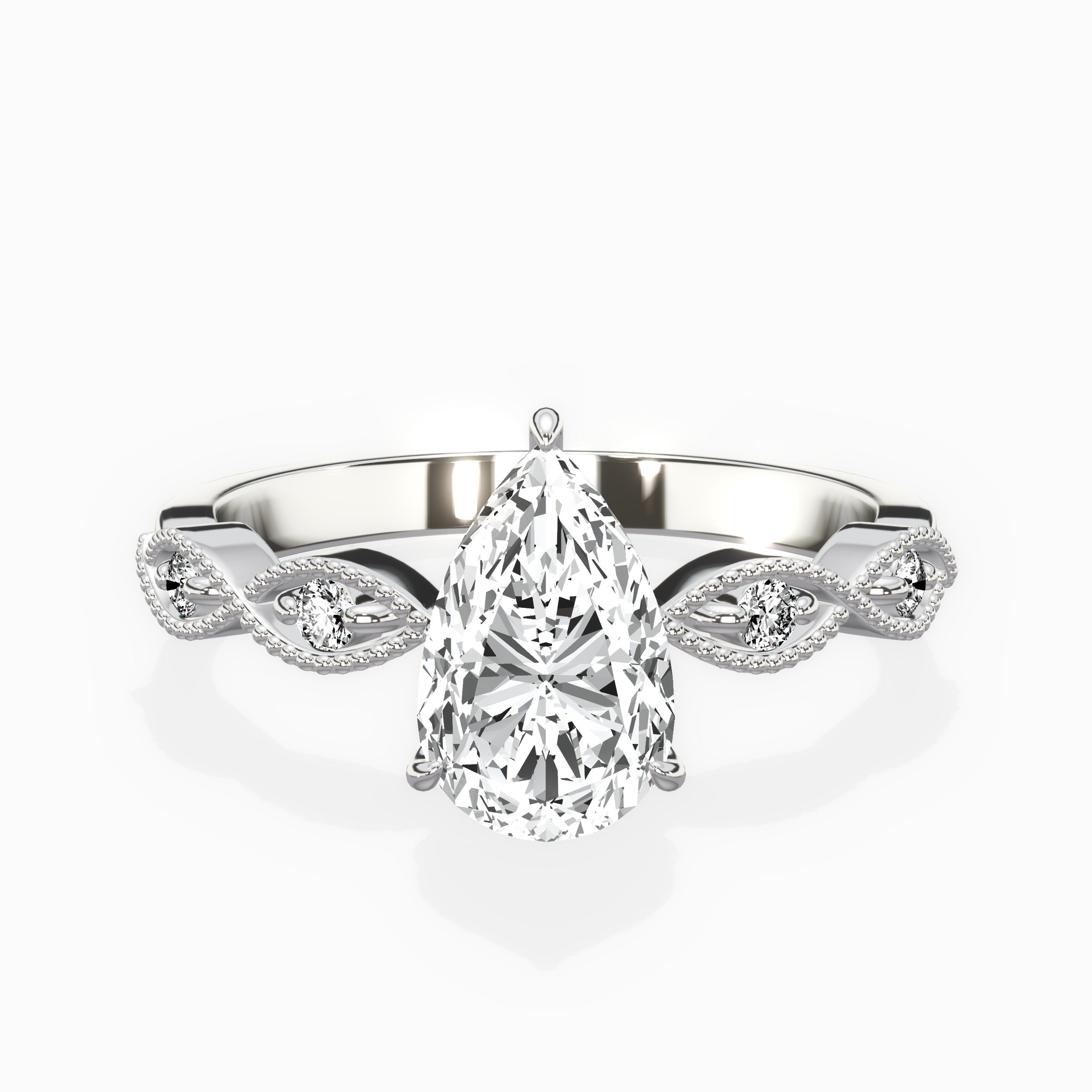 Infinity Solitaire Engagement Ring
