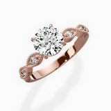 Infinity Solitaire Engagement Ring