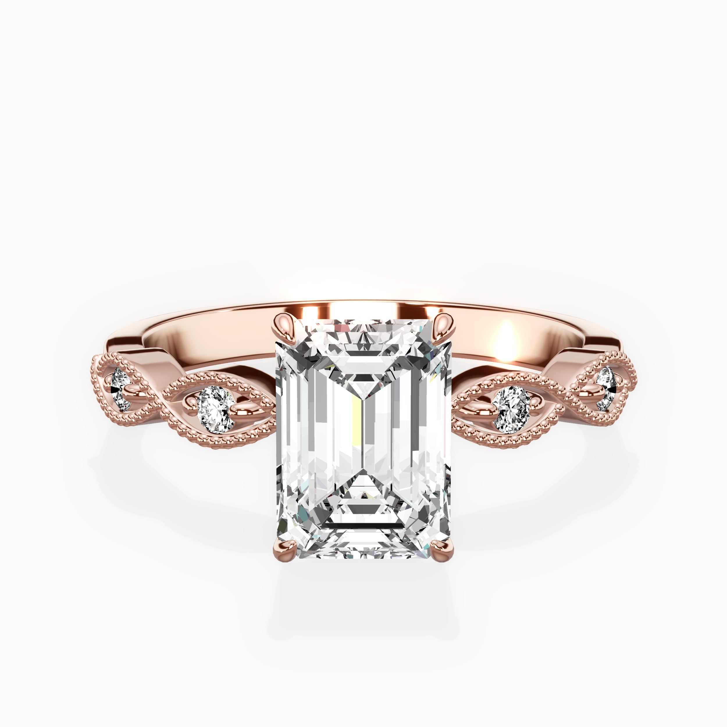 Infinity Solitaire Engagement Ring