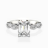 Infinity Solitaire Engagement Ring