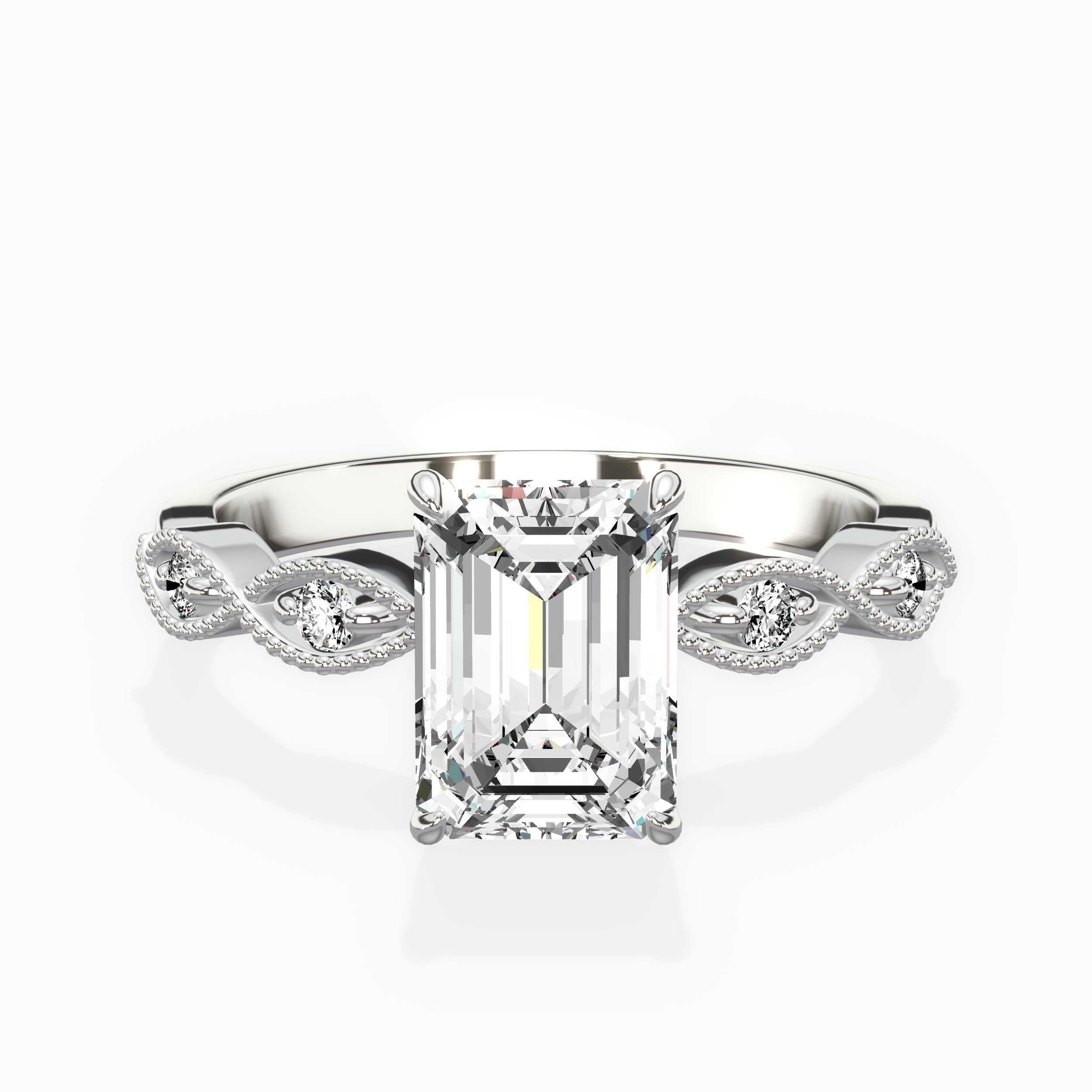 Infinity Solitaire Engagement Ring