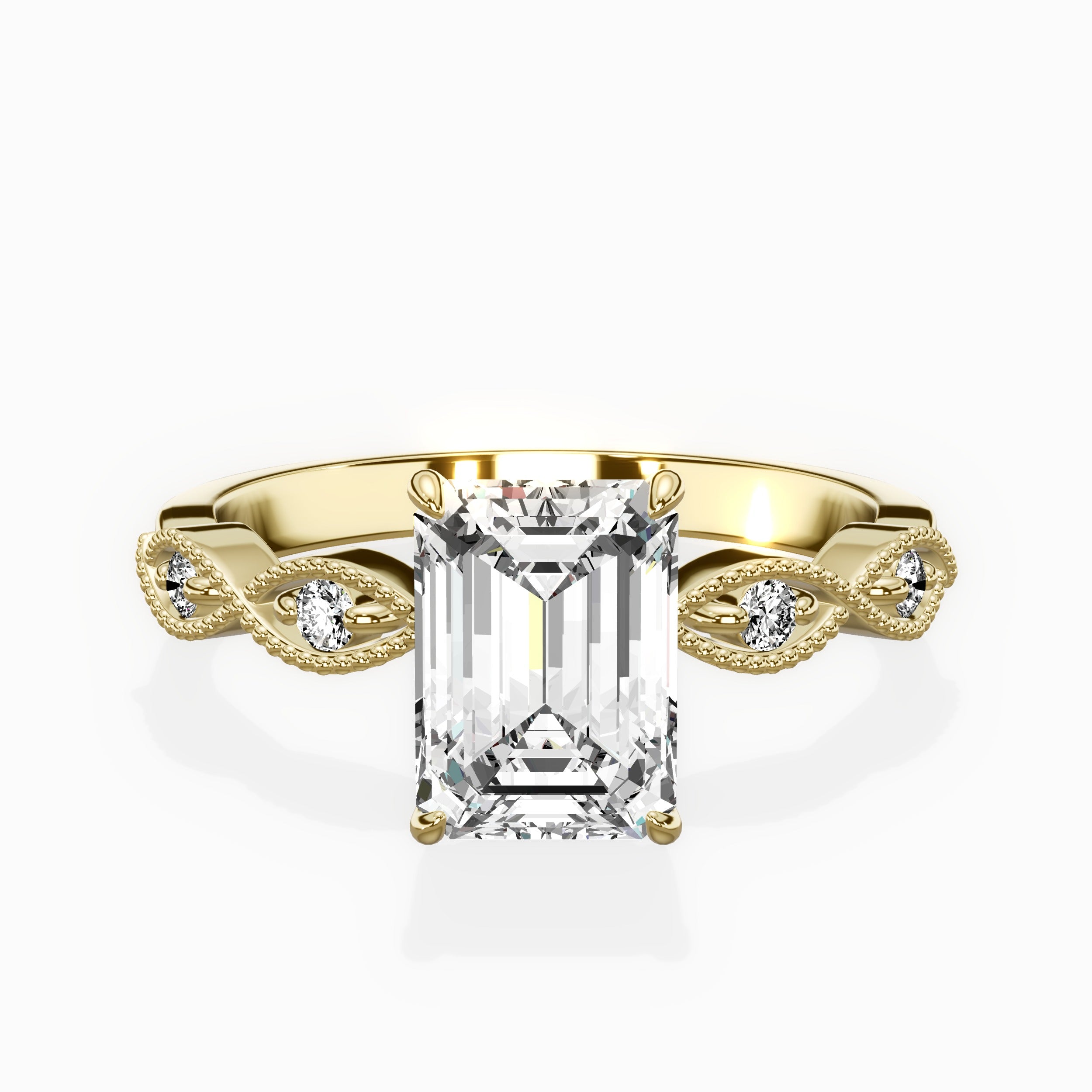 Infinity Solitaire Engagement Ring