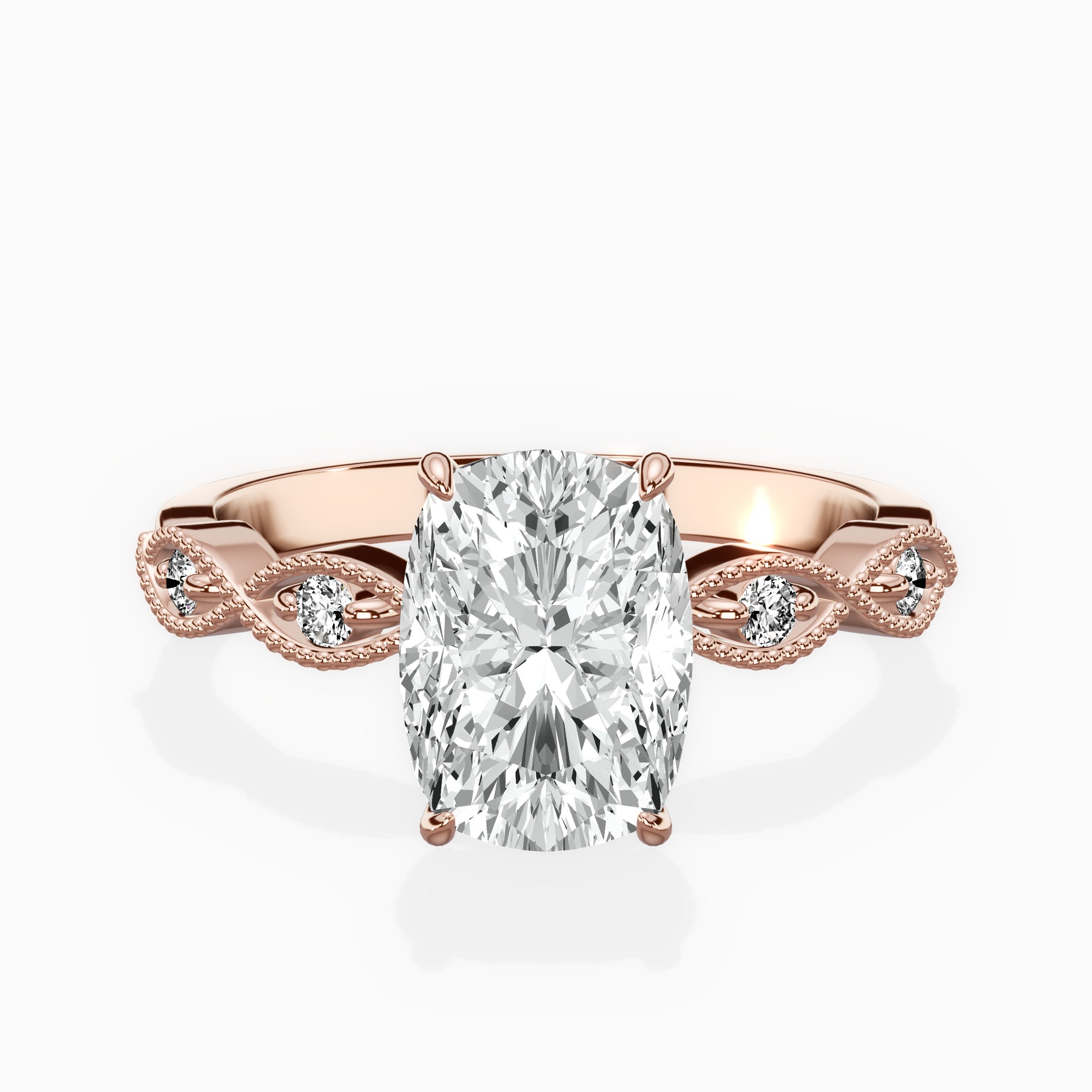Infinity Solitaire Engagement Ring