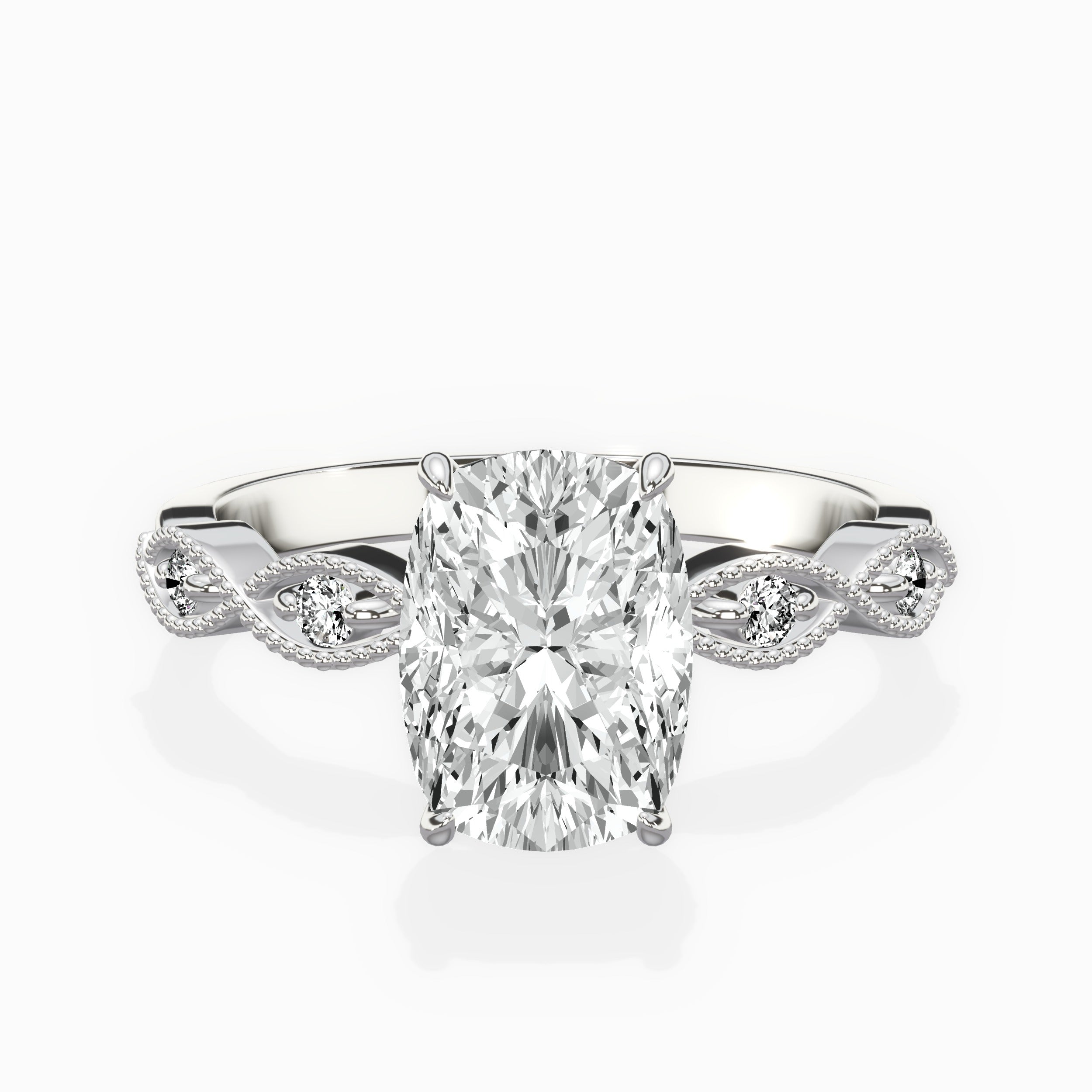 Infinity Solitaire Engagement Ring