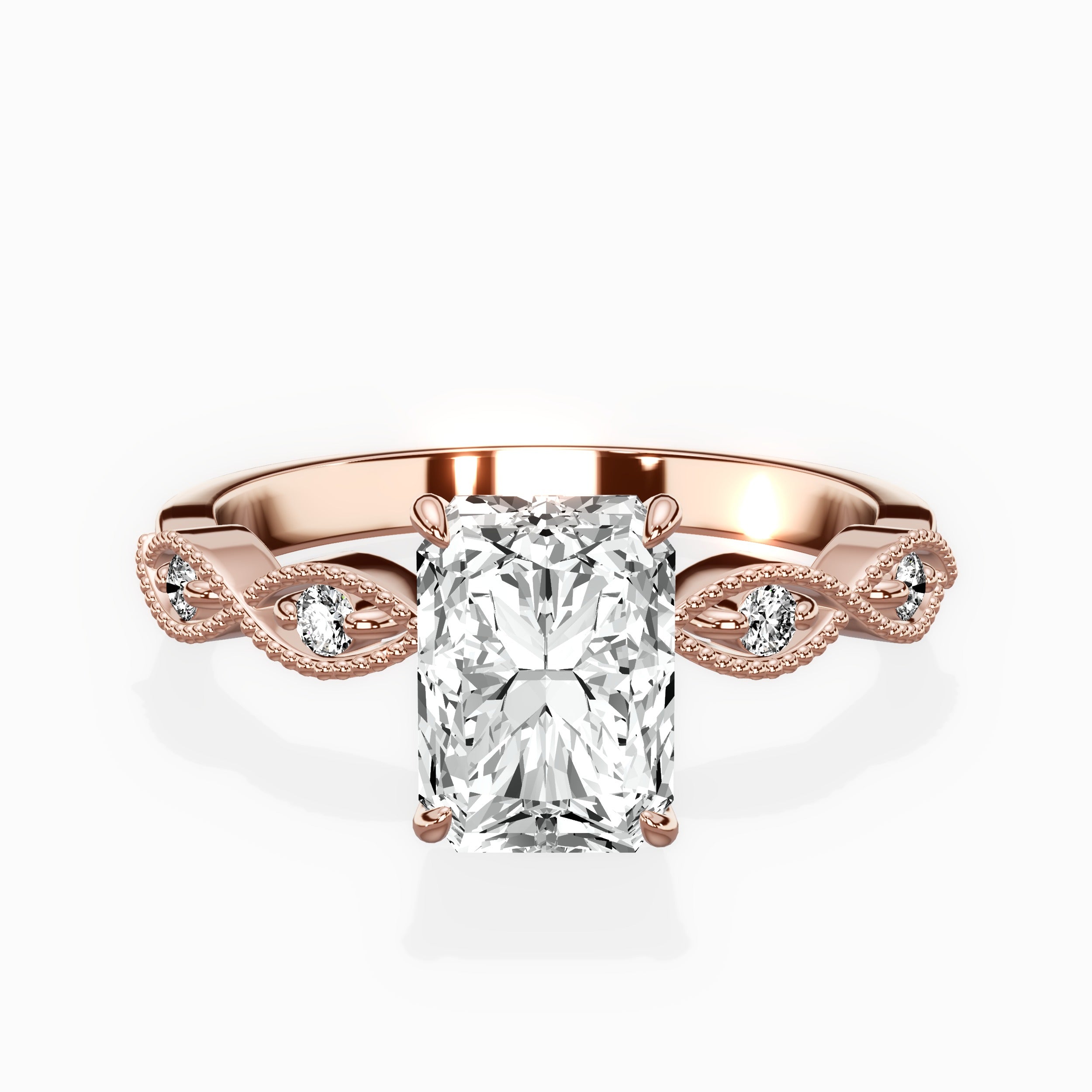 Infinity Solitaire Engagement Ring