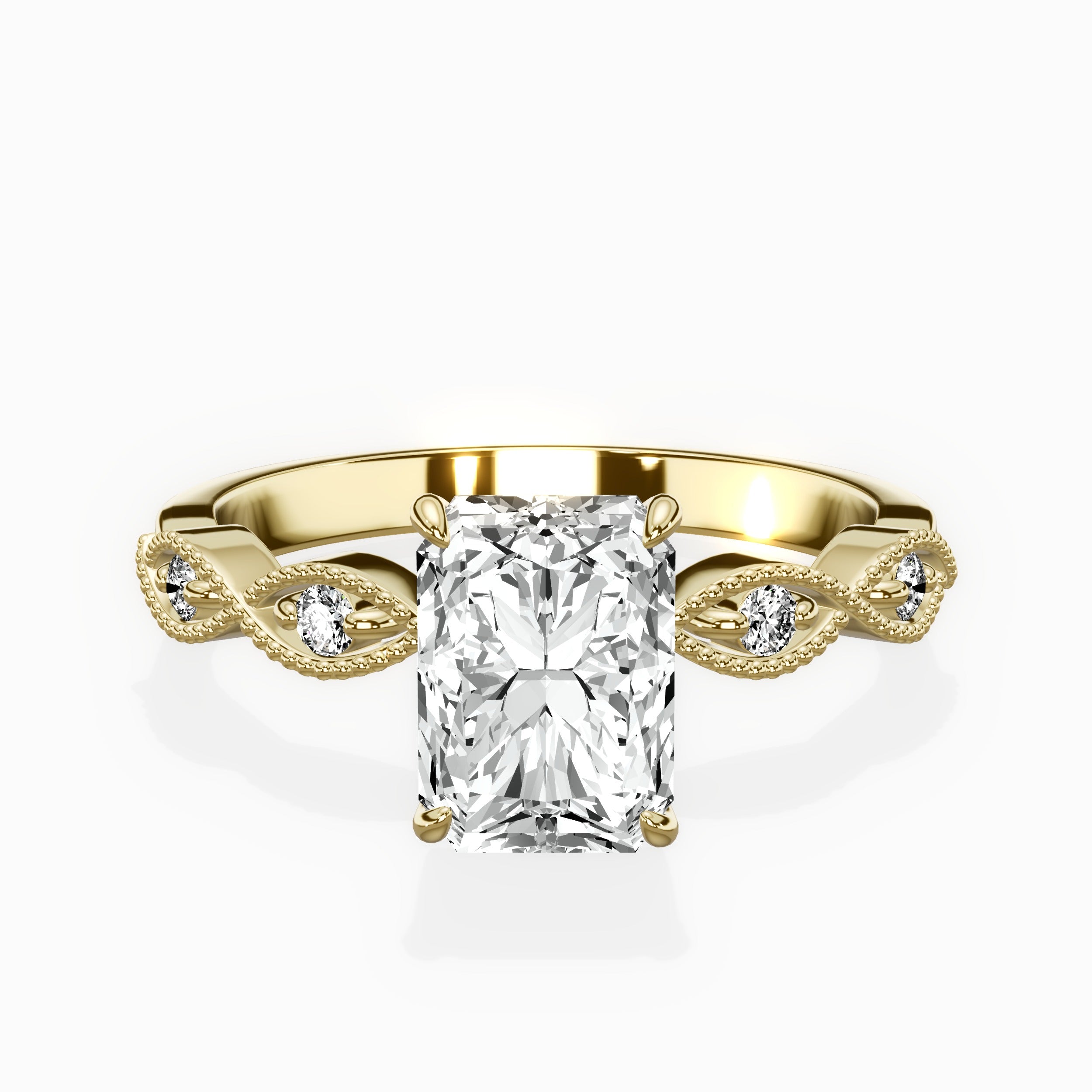 Infinity Solitaire Engagement Ring
