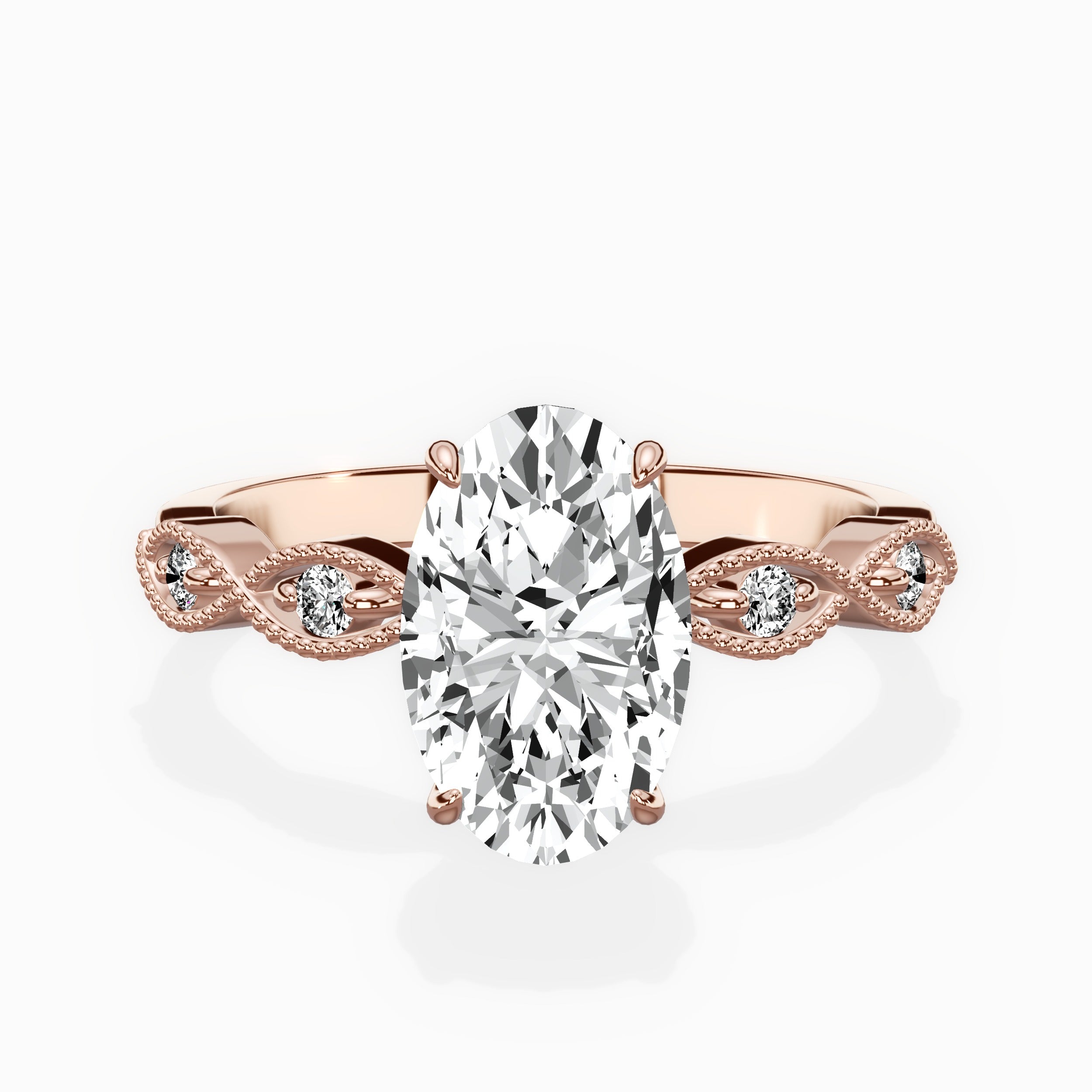 Infinity Solitaire Engagement Ring
