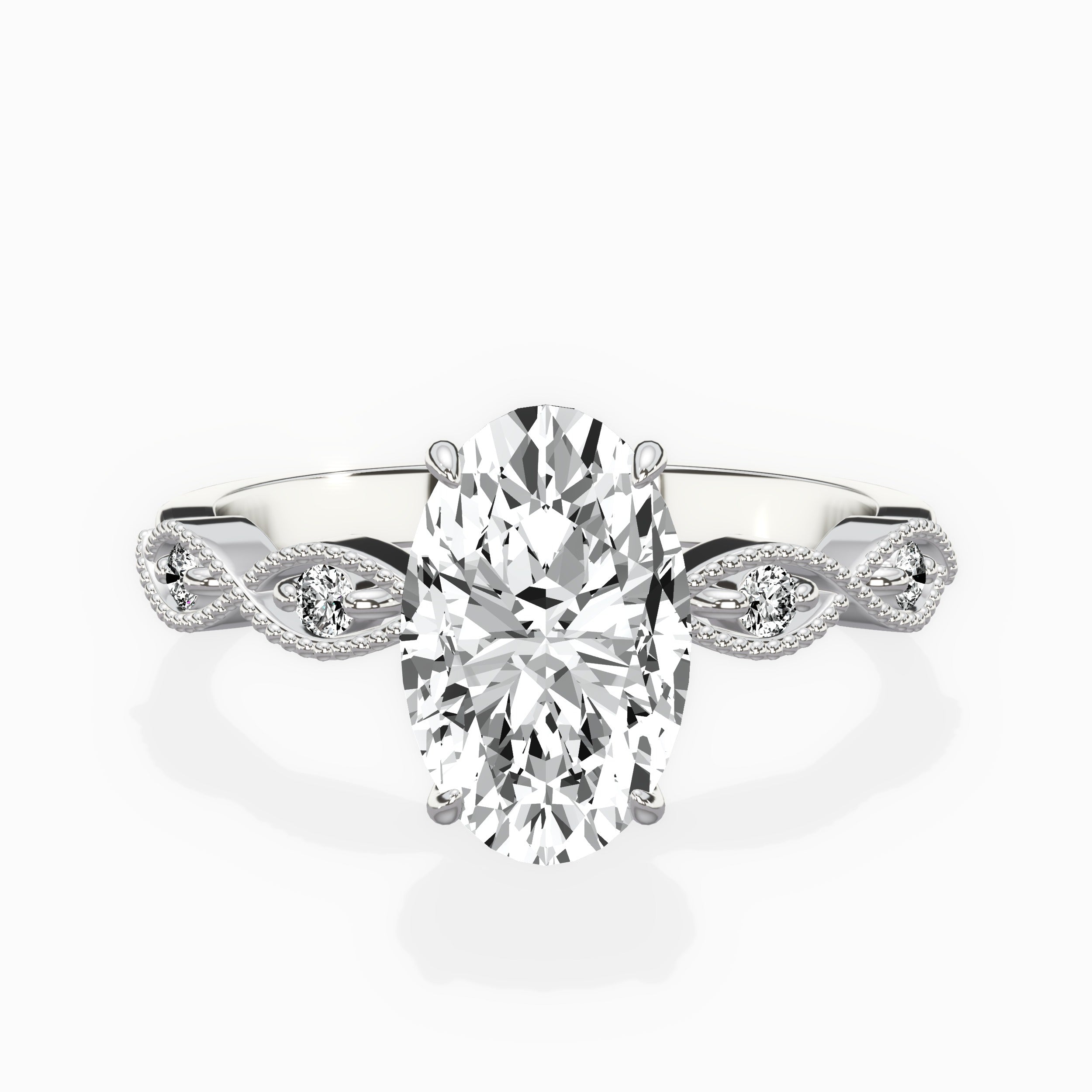 Infinity Solitaire Engagement Ring