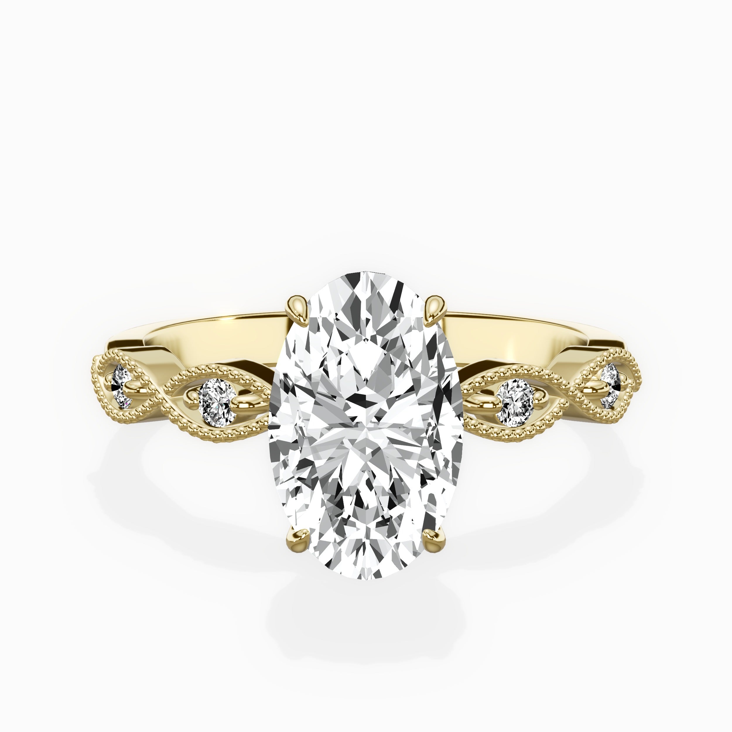 Infinity Solitaire Engagement Ring