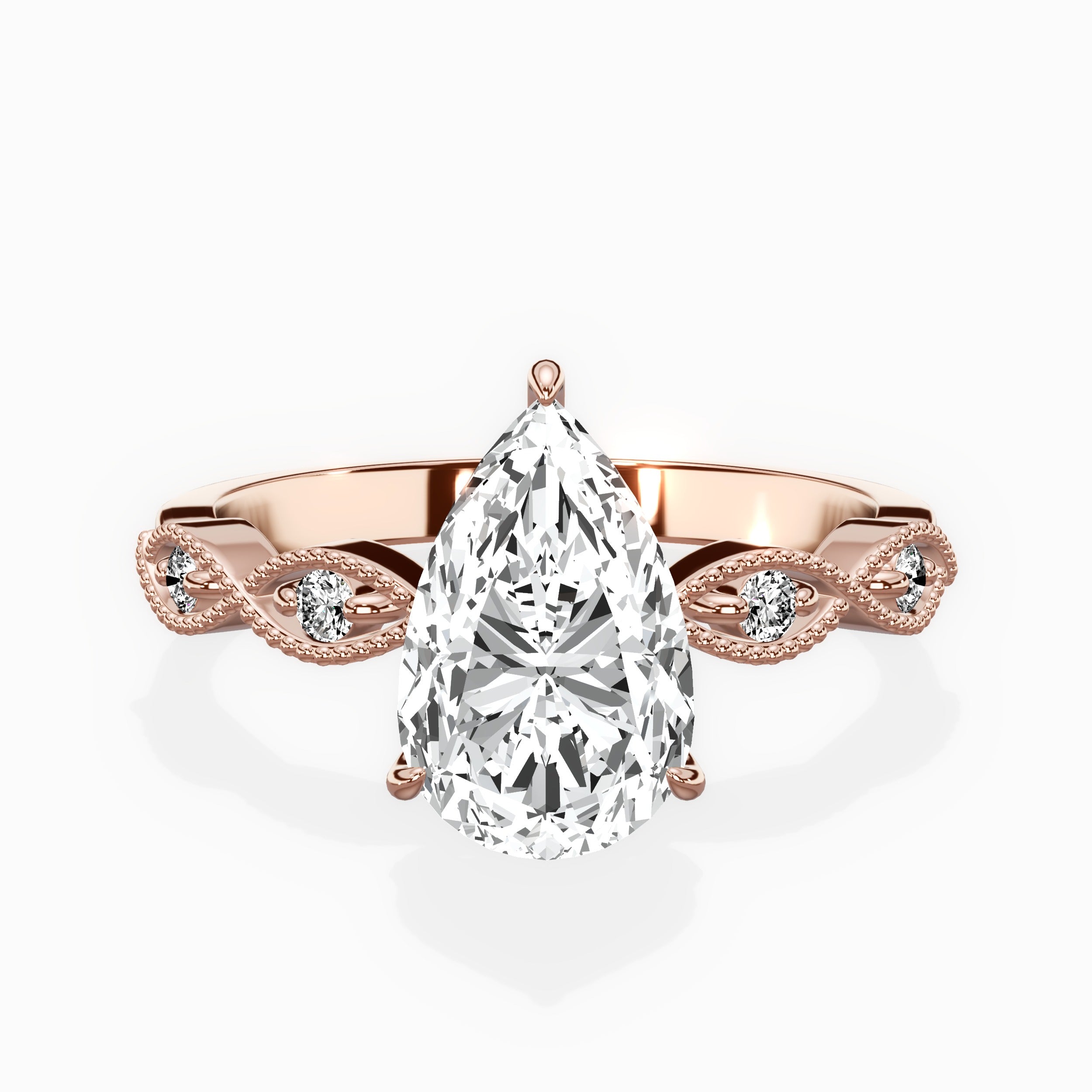 Infinity Solitaire Engagement Ring