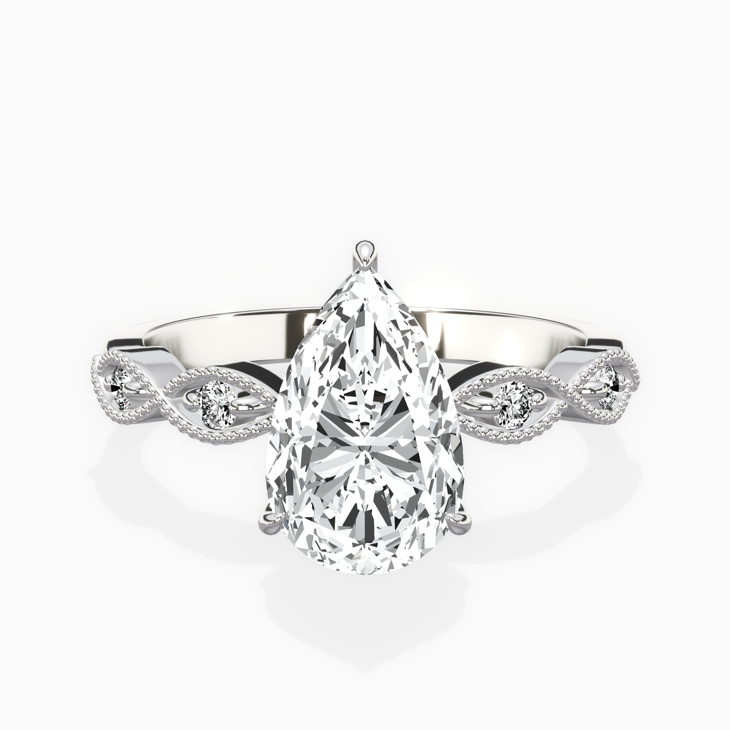 Infinity Solitaire Engagement Ring