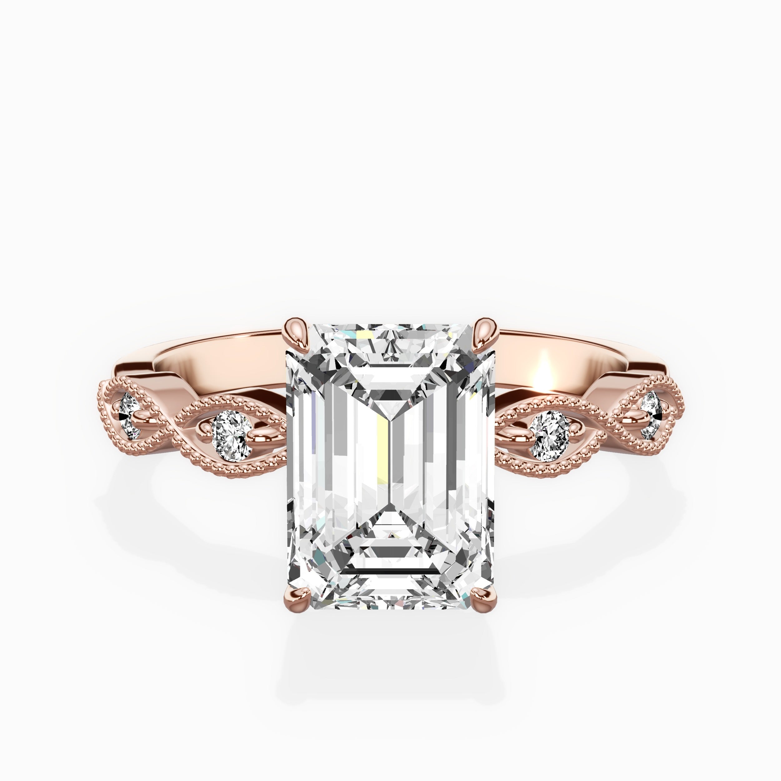 Infinity Solitaire Engagement Ring