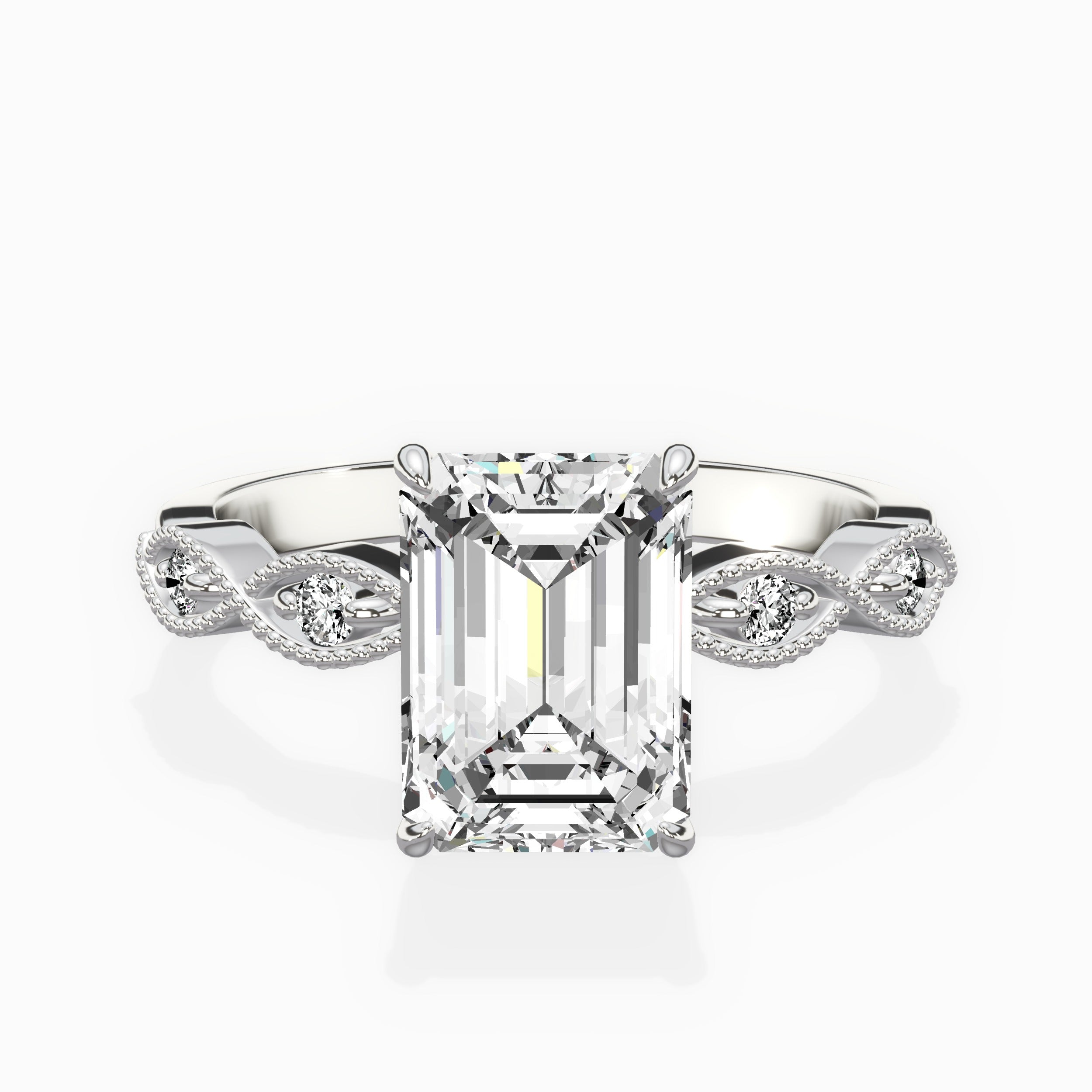 Infinity Solitaire Engagement Ring