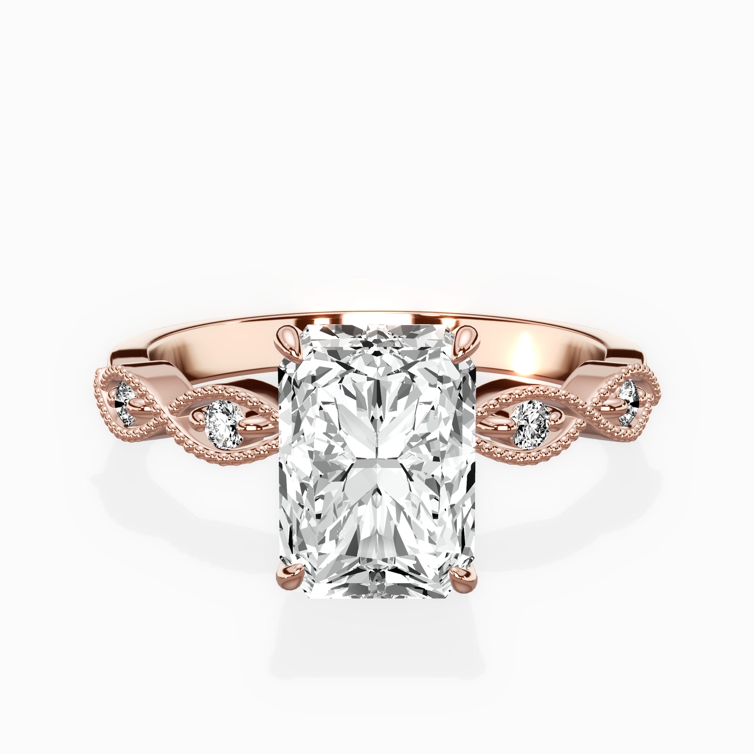 Infinity Solitaire Engagement Ring