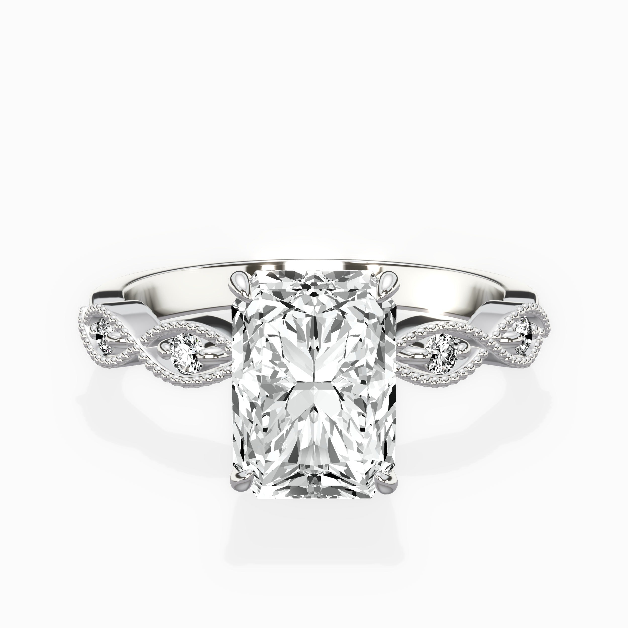 Infinity Solitaire Engagement Ring