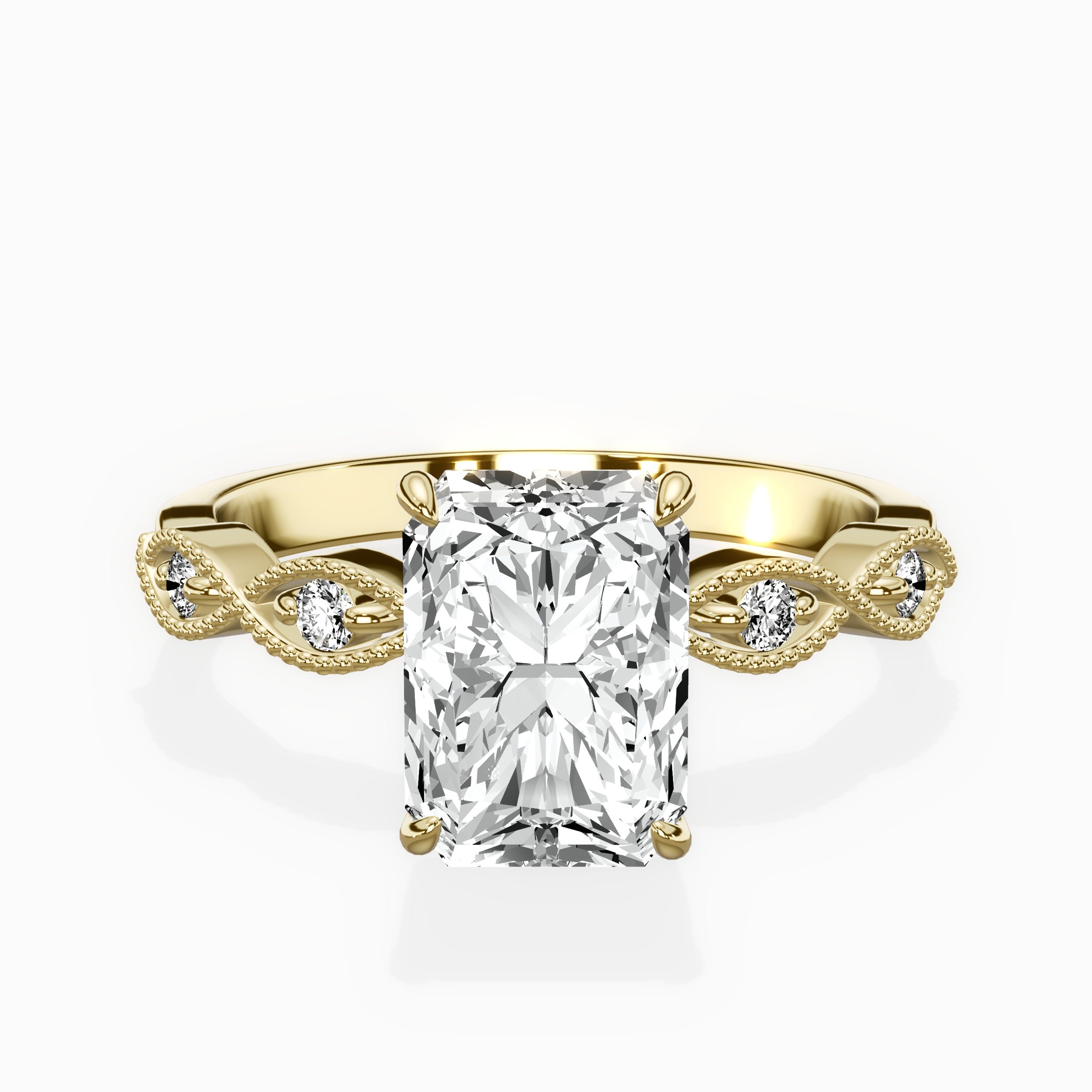 Infinity Solitaire Engagement Ring