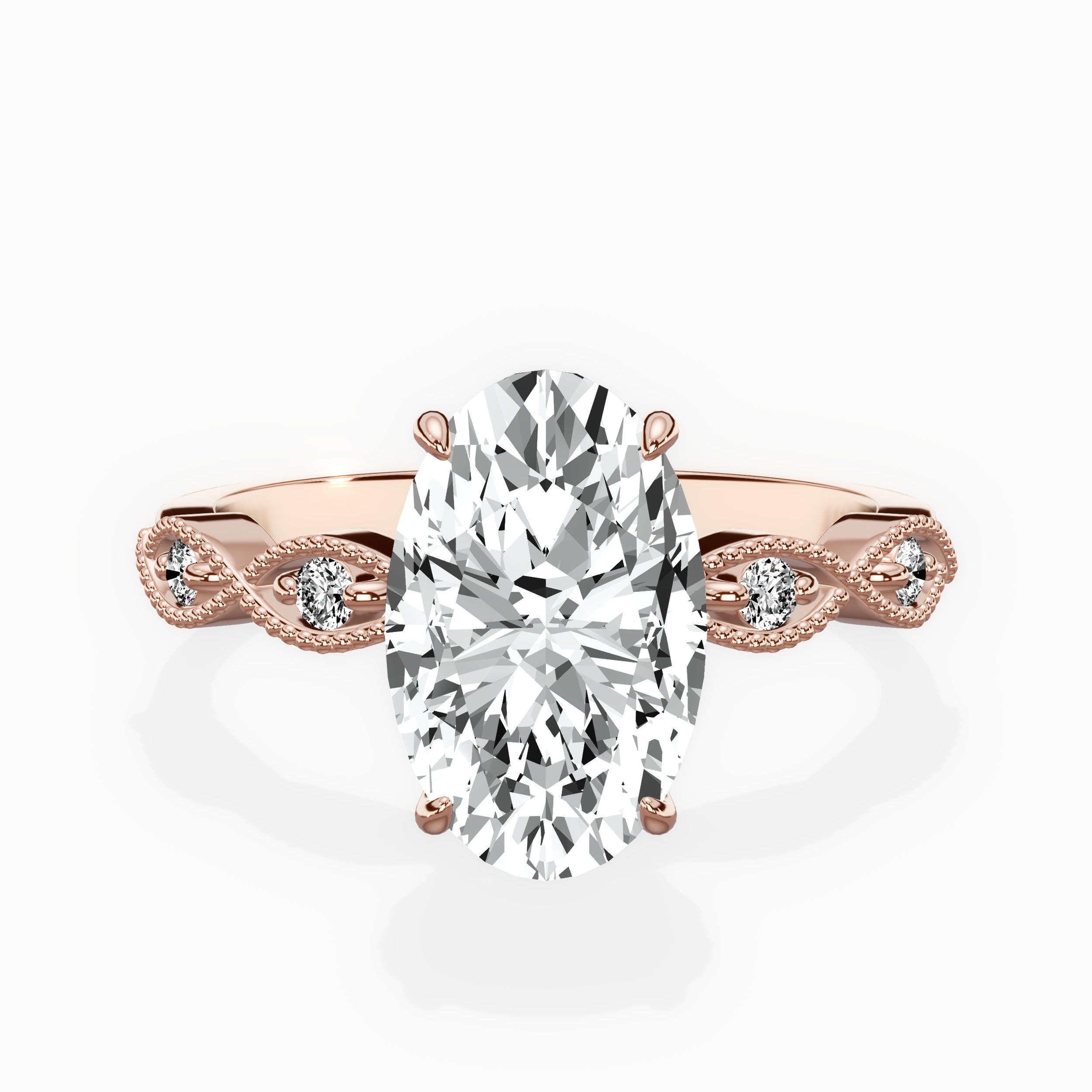 Infinity Solitaire Engagement Ring