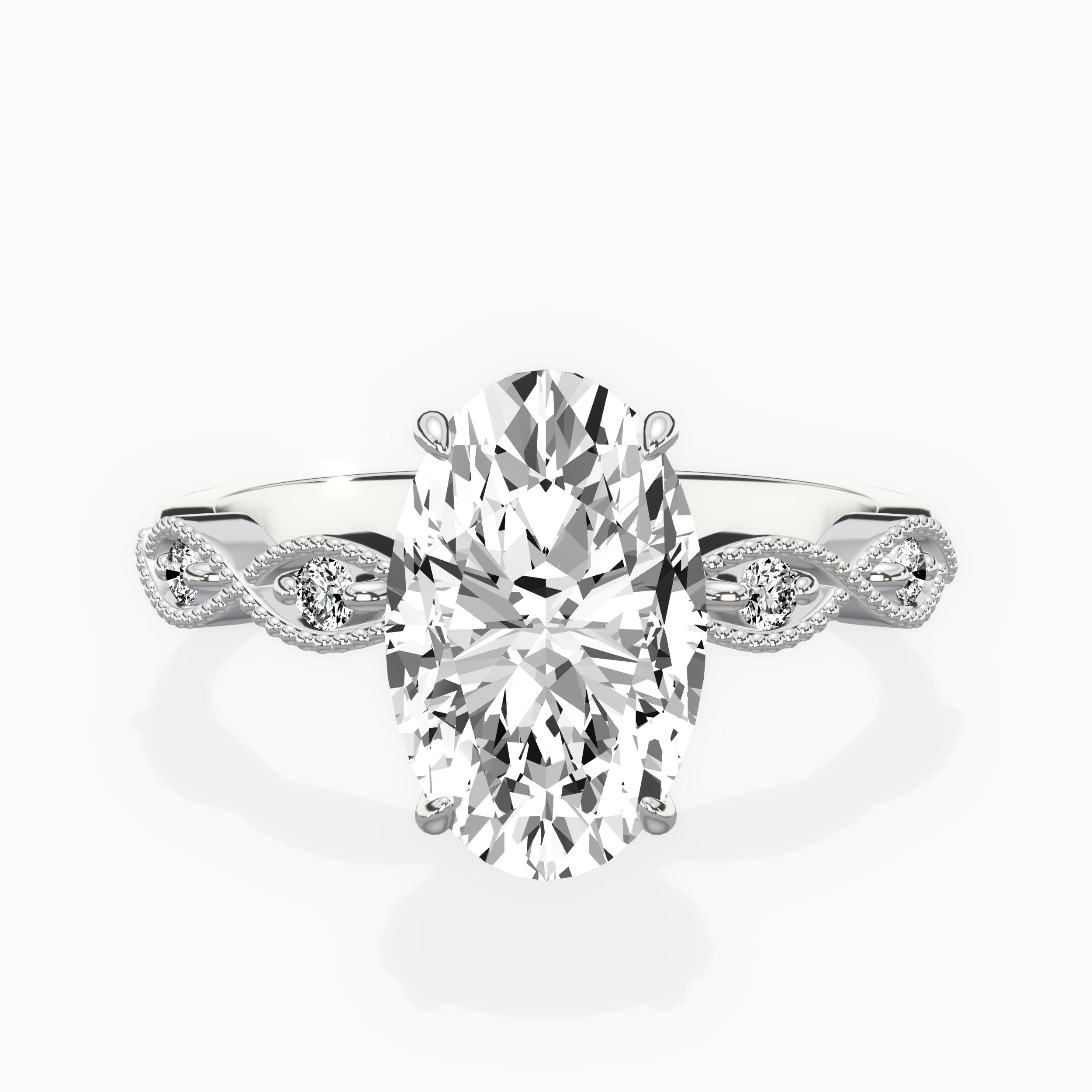 Infinity Solitaire Engagement Ring
