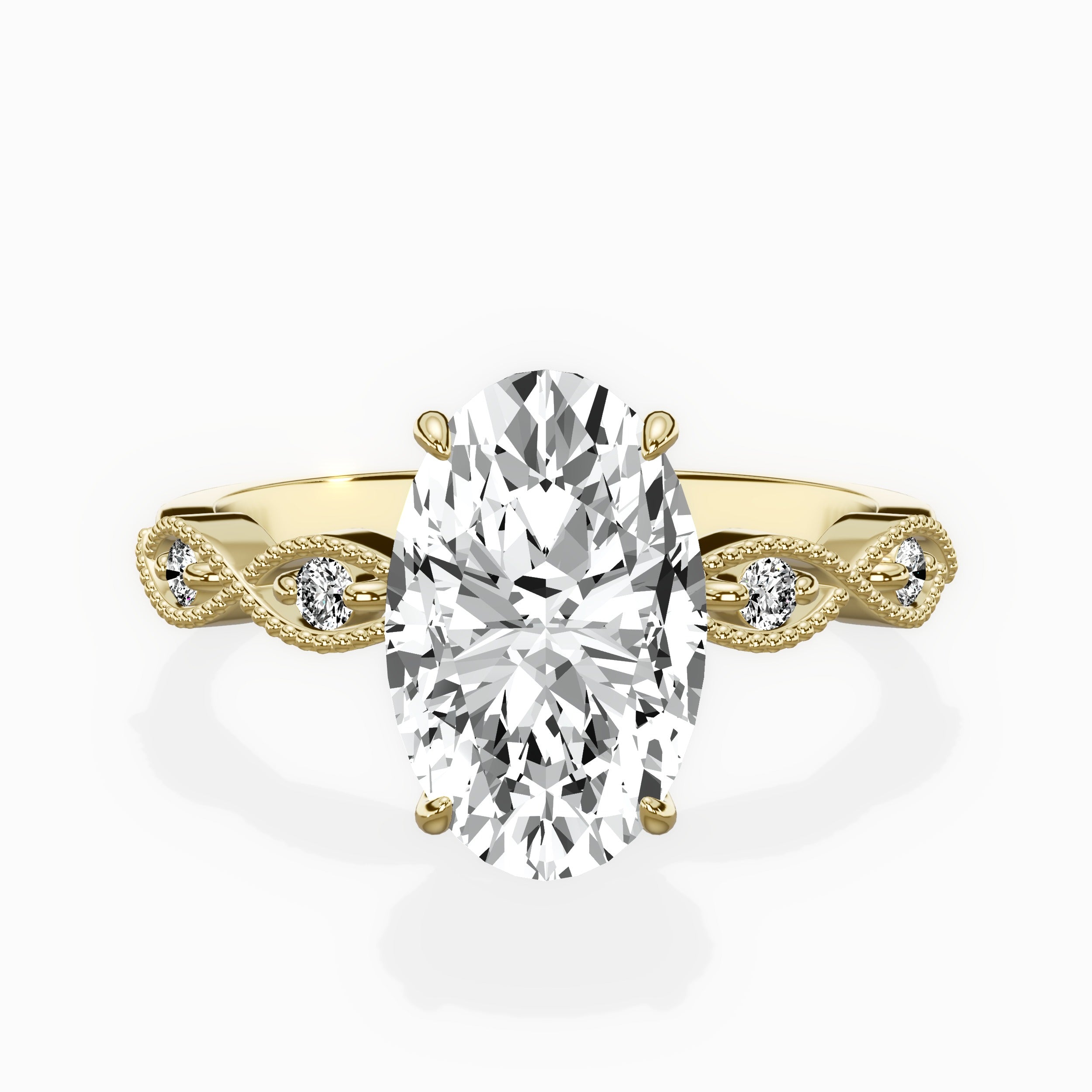 Infinity Solitaire Engagement Ring