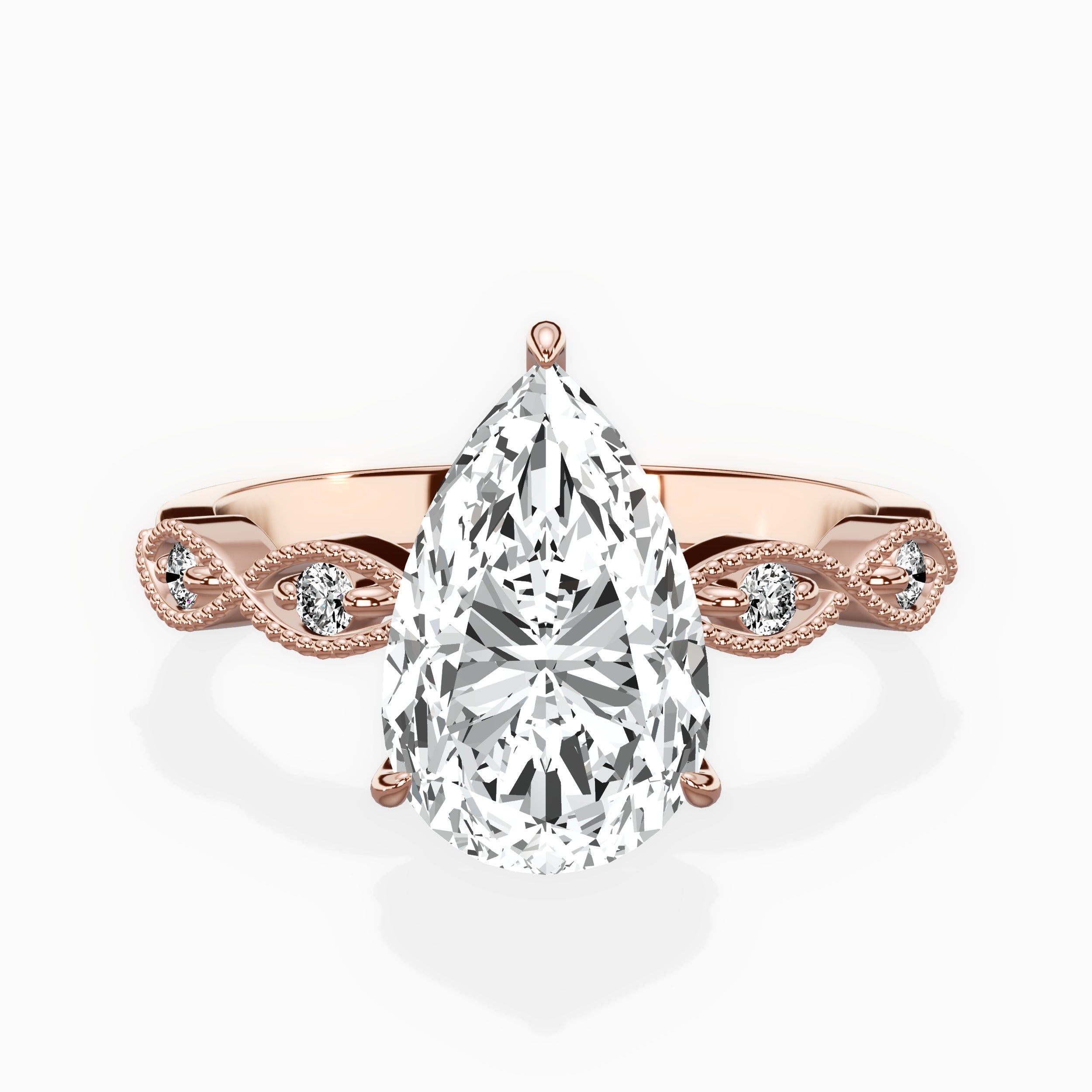 Infinity Solitaire Engagement Ring