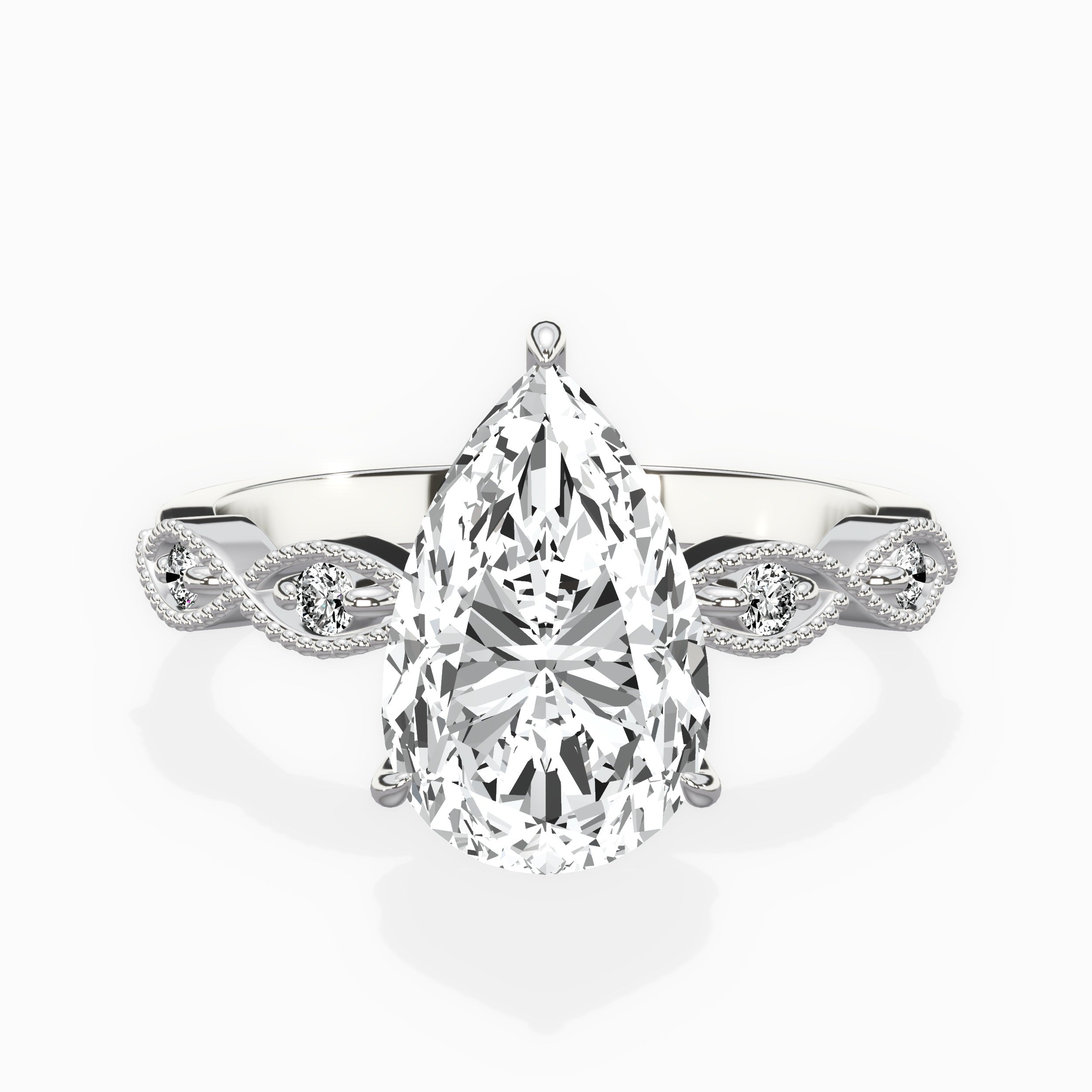 Infinity Solitaire Engagement Ring
