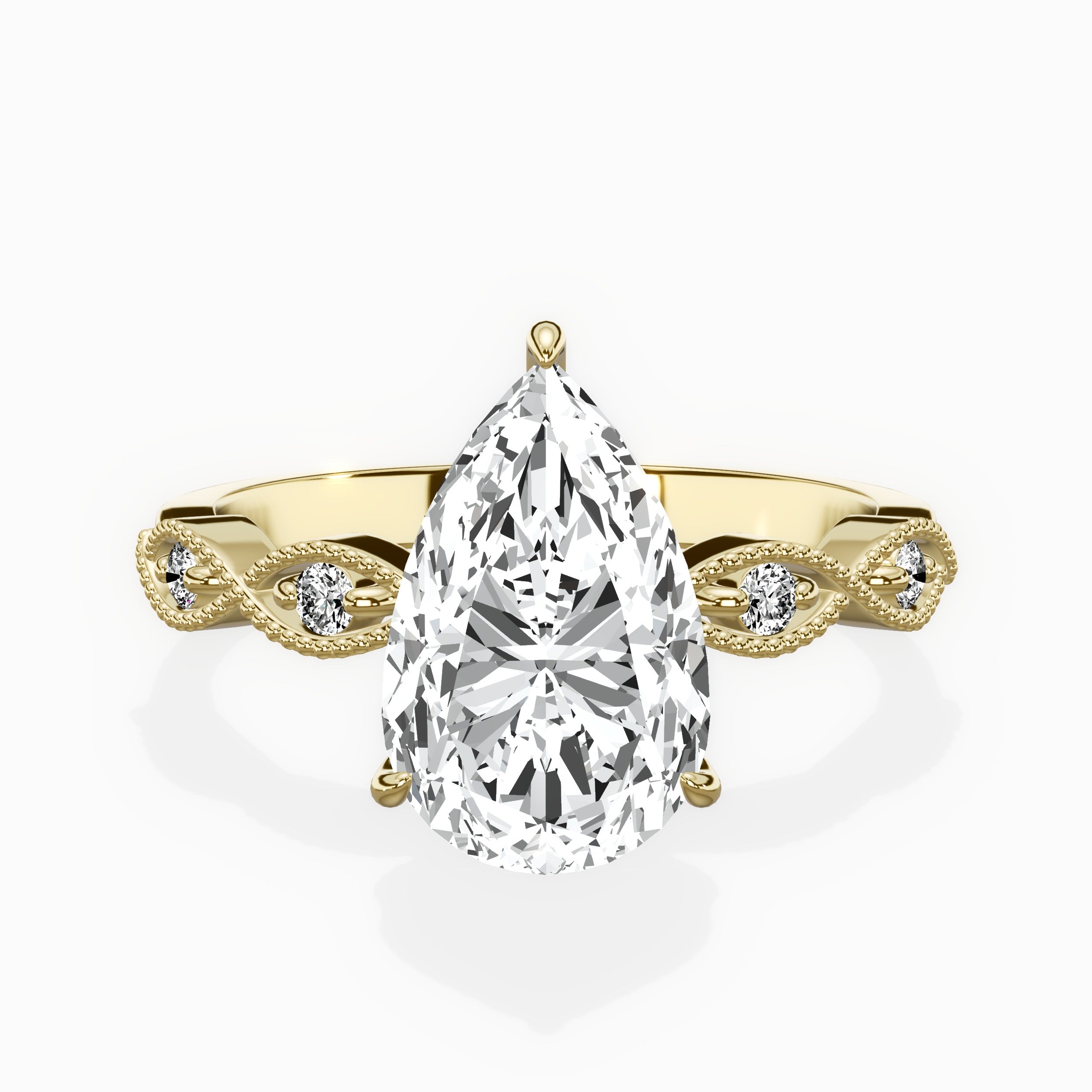 Infinity Solitaire Engagement Ring