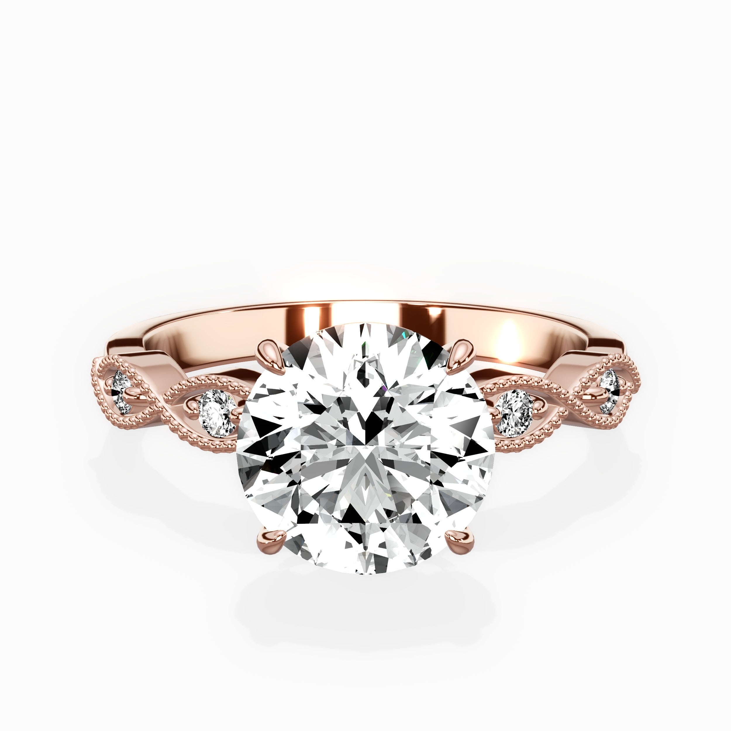 Infinity Solitaire Engagement Ring