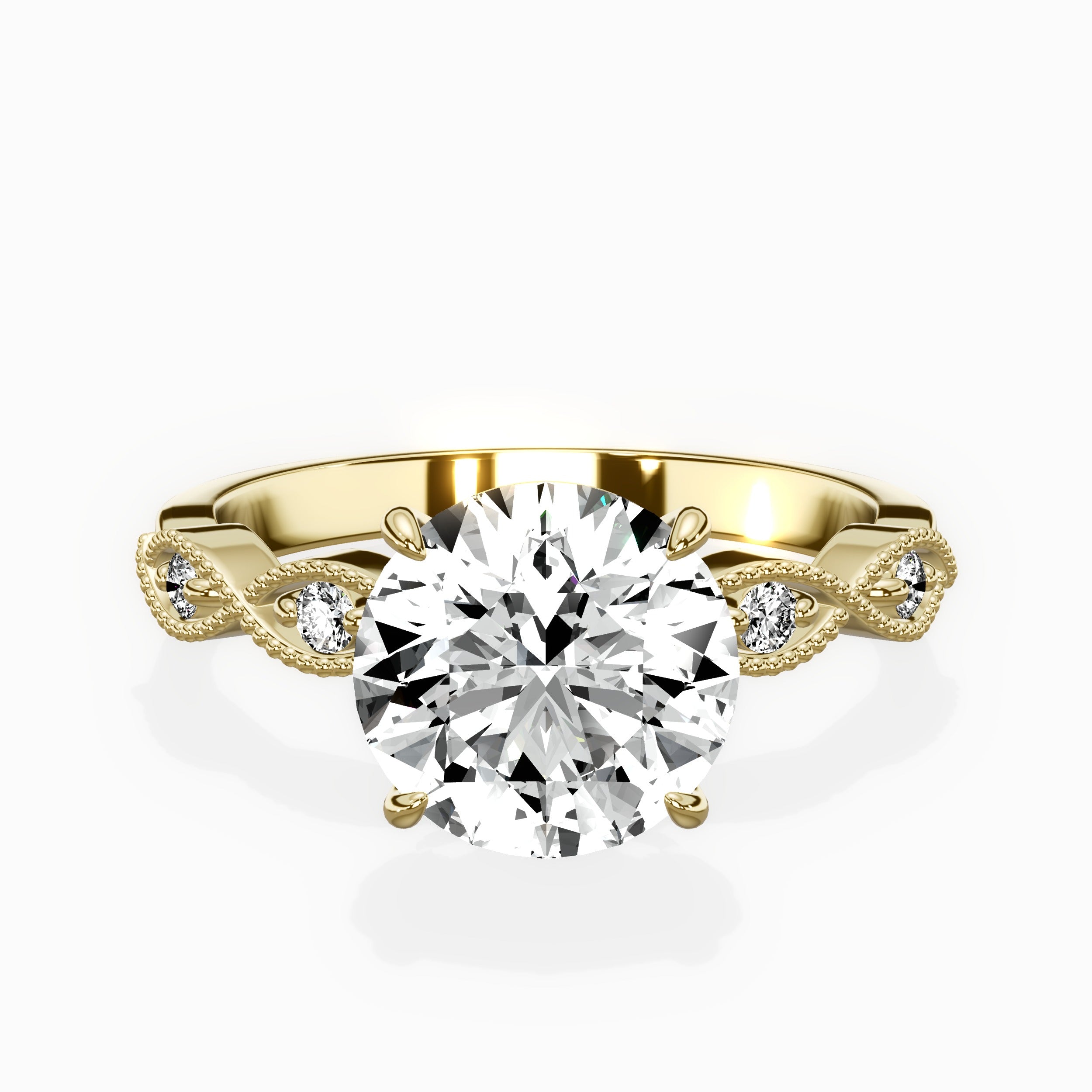 Infinity Solitaire Engagement Ring