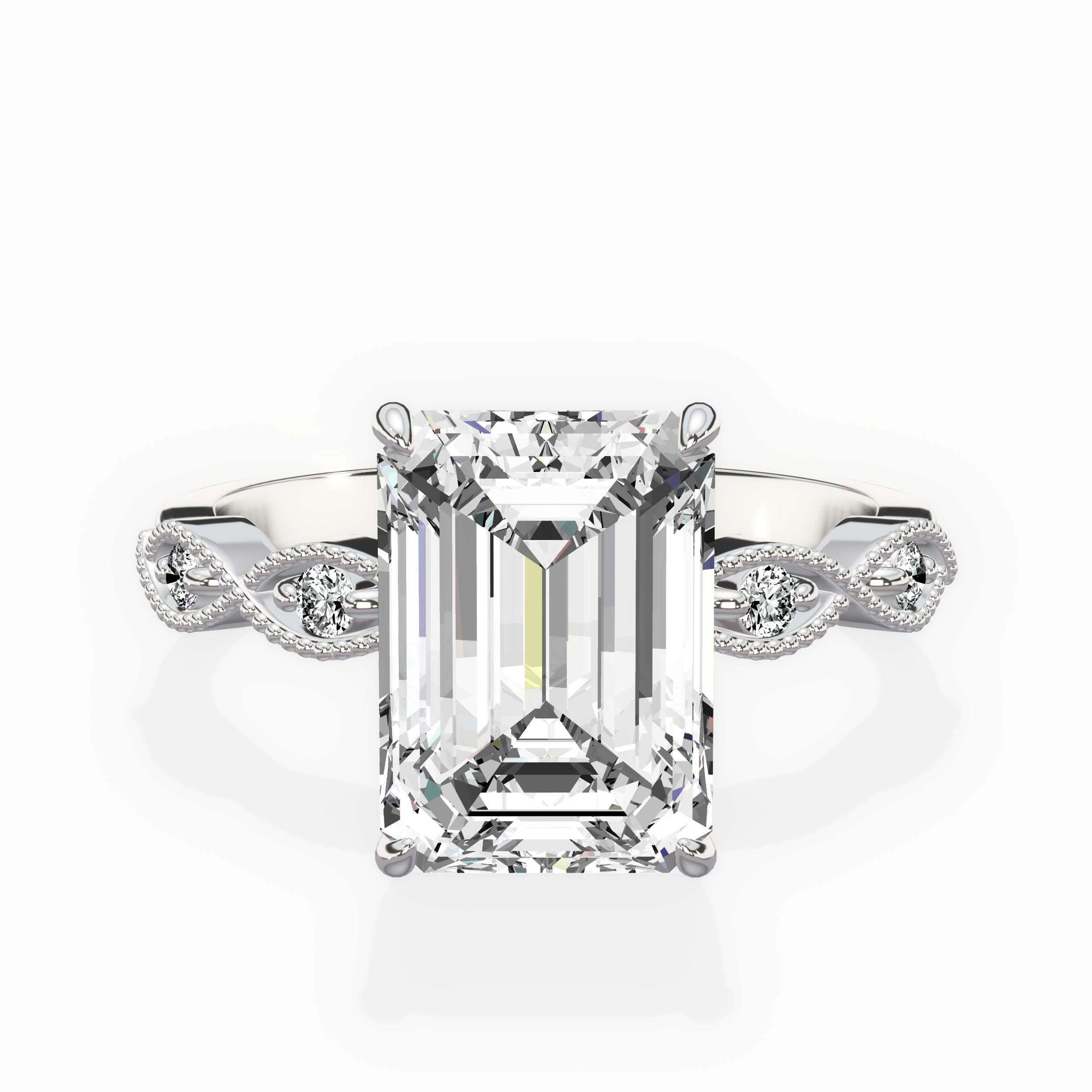 Infinity Solitaire Engagement Ring