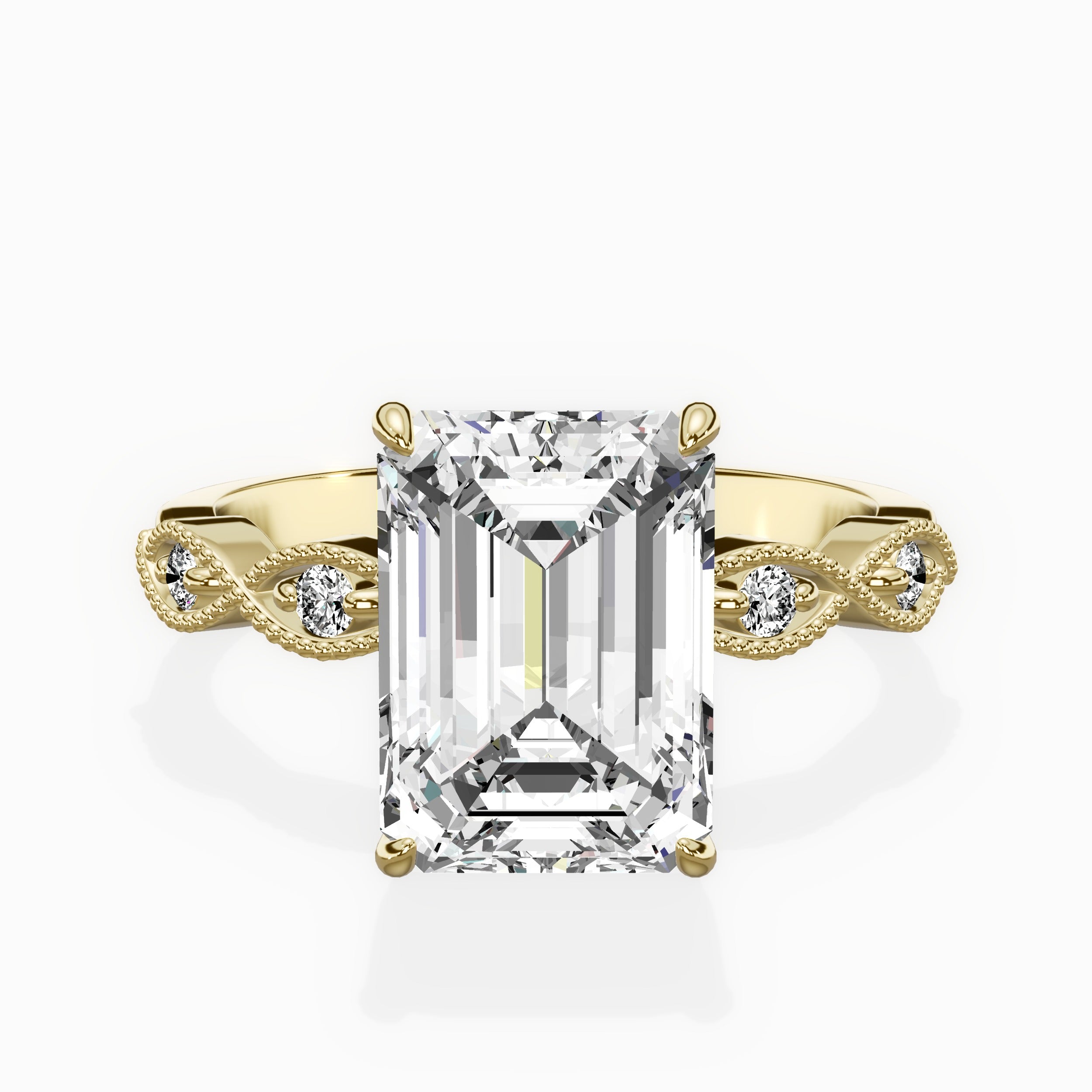 Infinity Solitaire Engagement Ring