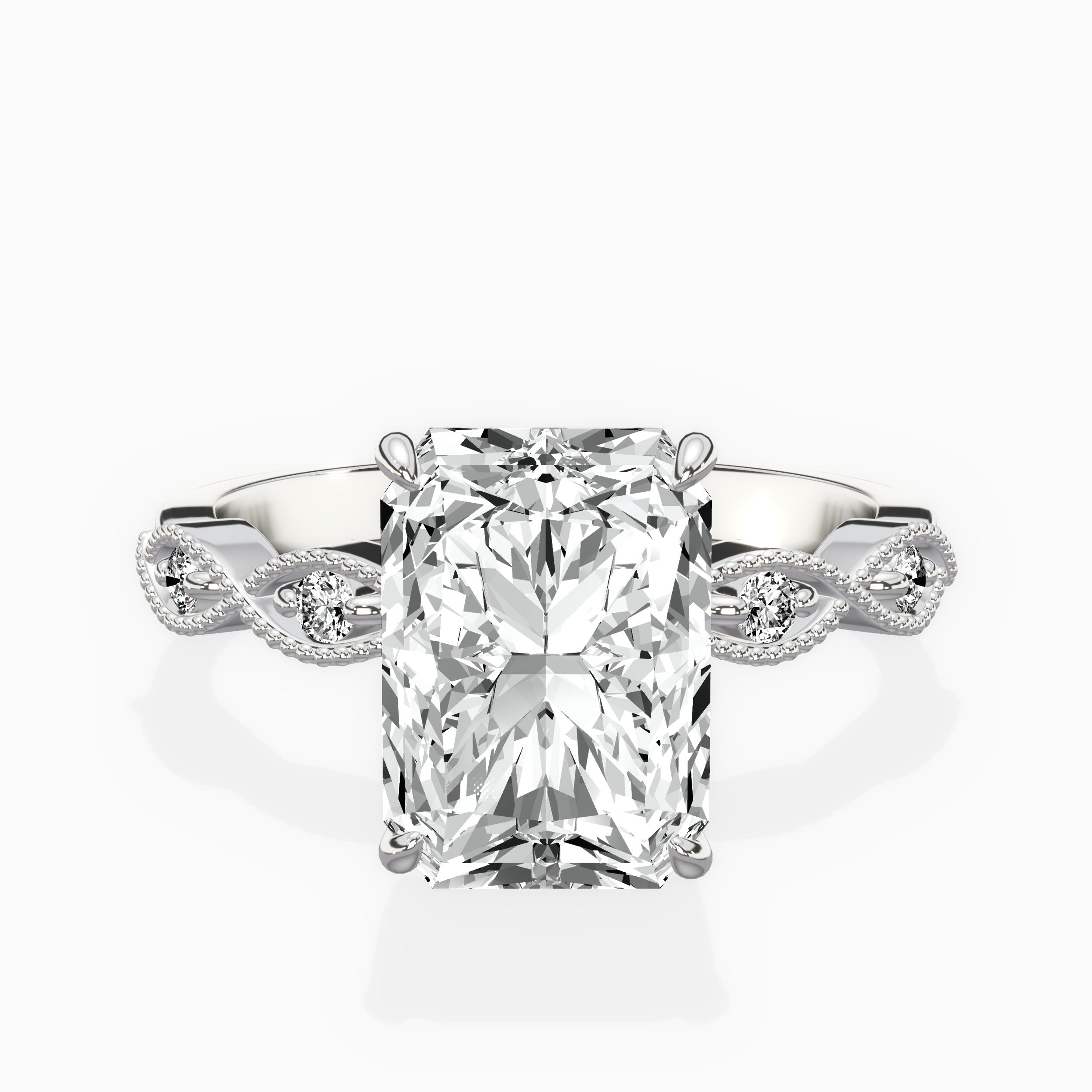 Infinity Solitaire Engagement Ring