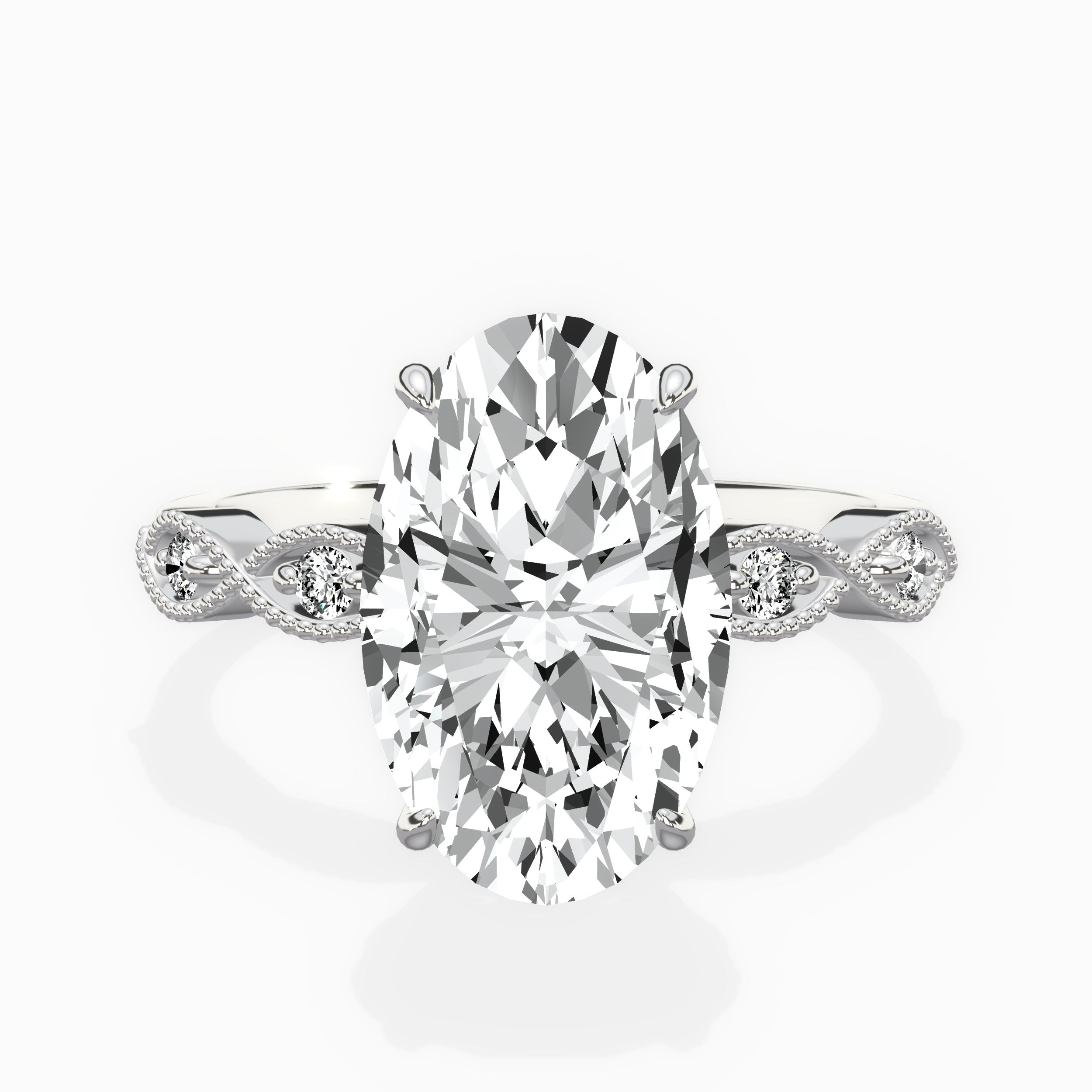 Infinity Solitaire Engagement Ring