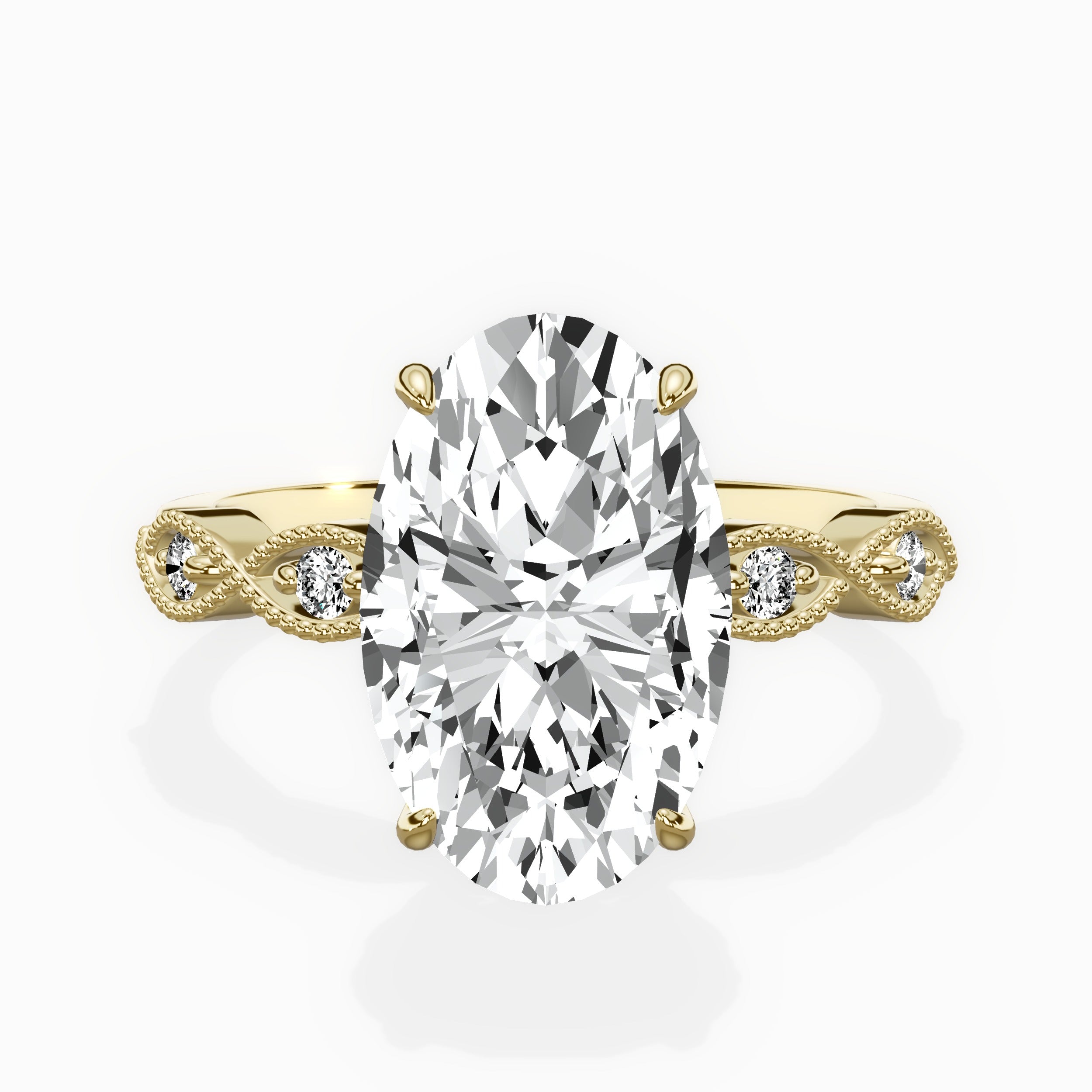 Infinity Solitaire Engagement Ring