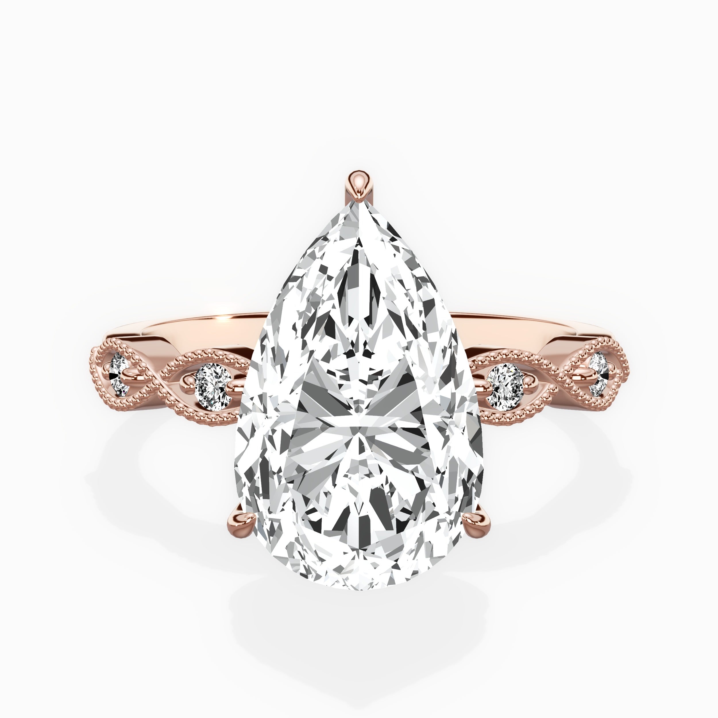 Infinity Solitaire Engagement Ring