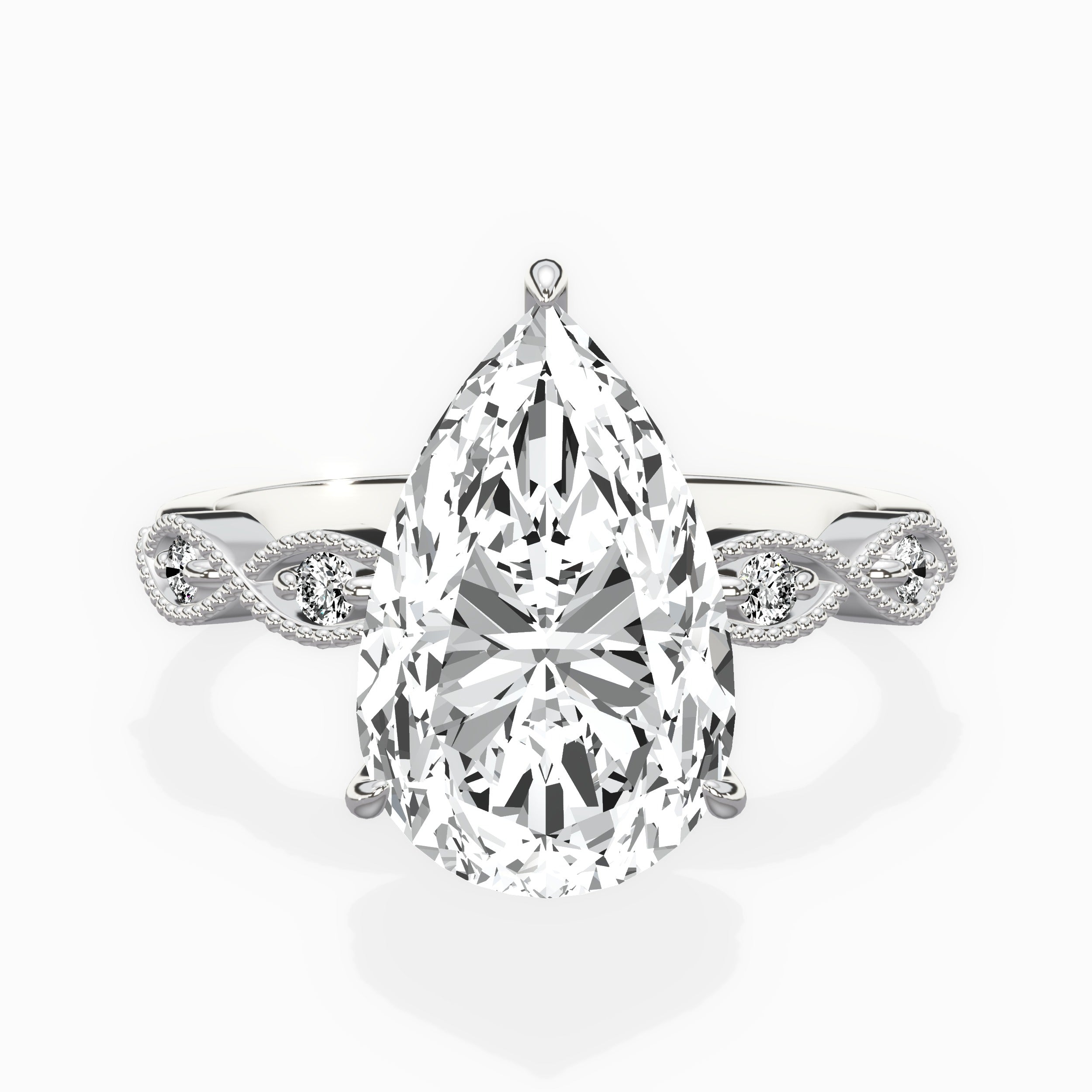 Infinity Solitaire Engagement Ring