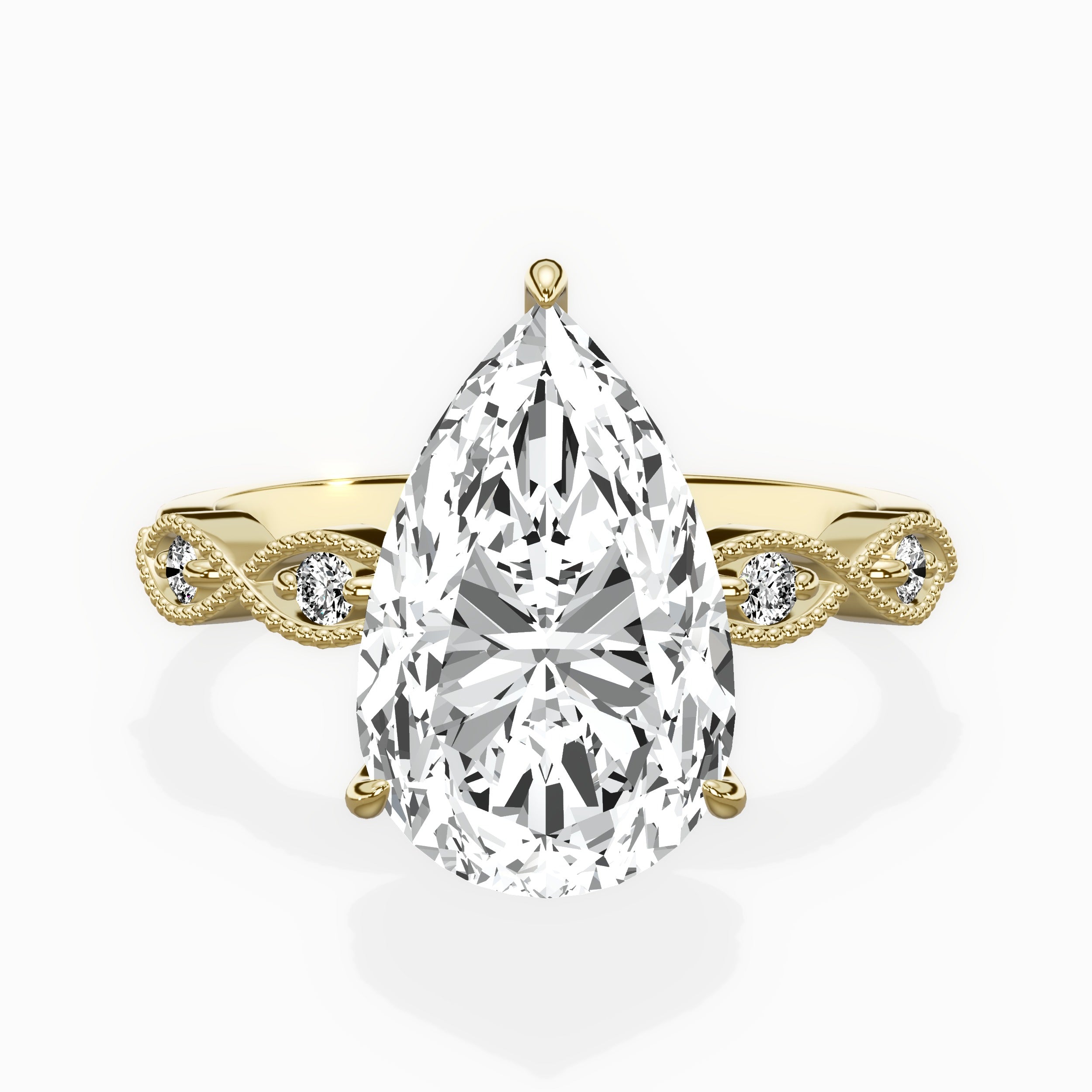 Infinity Solitaire Engagement Ring